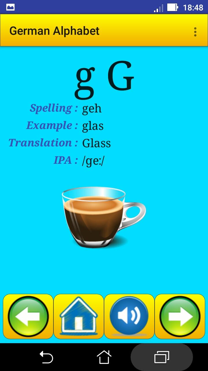 اسکرین شات 6 برنامه German alphabet for students