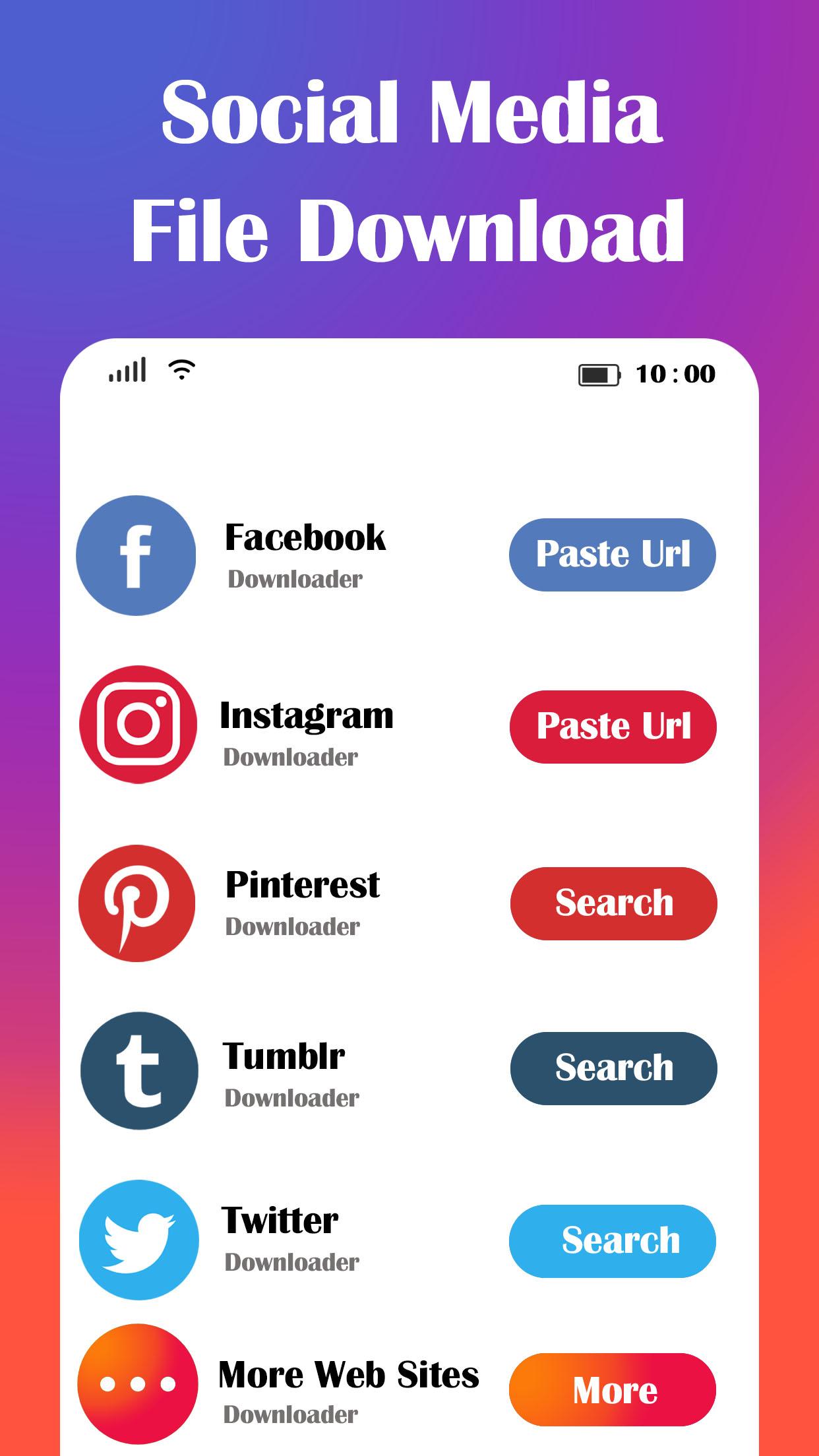 اسکرین شات 2 برنامه All Video Downloader