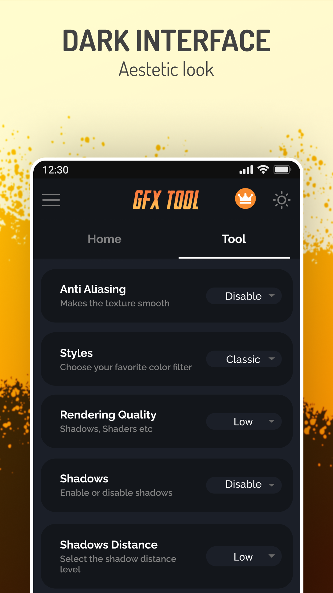 اسکرین شات 5 برنامه GFX Tool - Game Enhancer