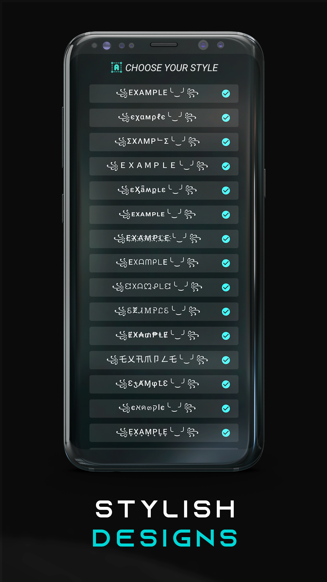 اسکرین شات 3 برنامه Stylish Name Generator
