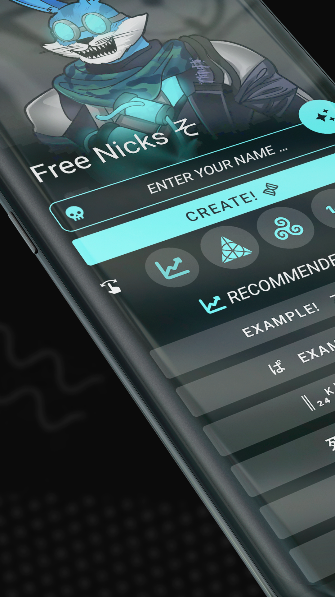 اسکرین شات 1 برنامه Stylish Name Generator