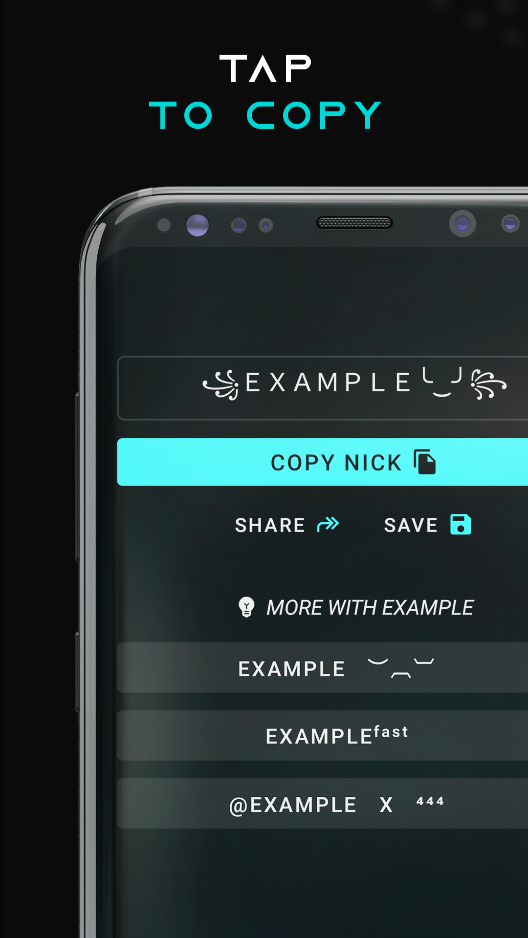 اسکرین شات 4 برنامه Stylish Name Generator