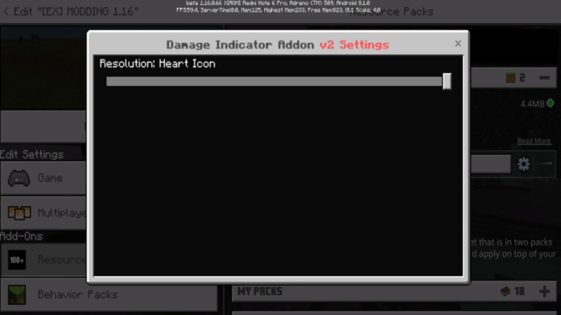 اسکرین شات 4 برنامه MCPE Healt Bar Mod