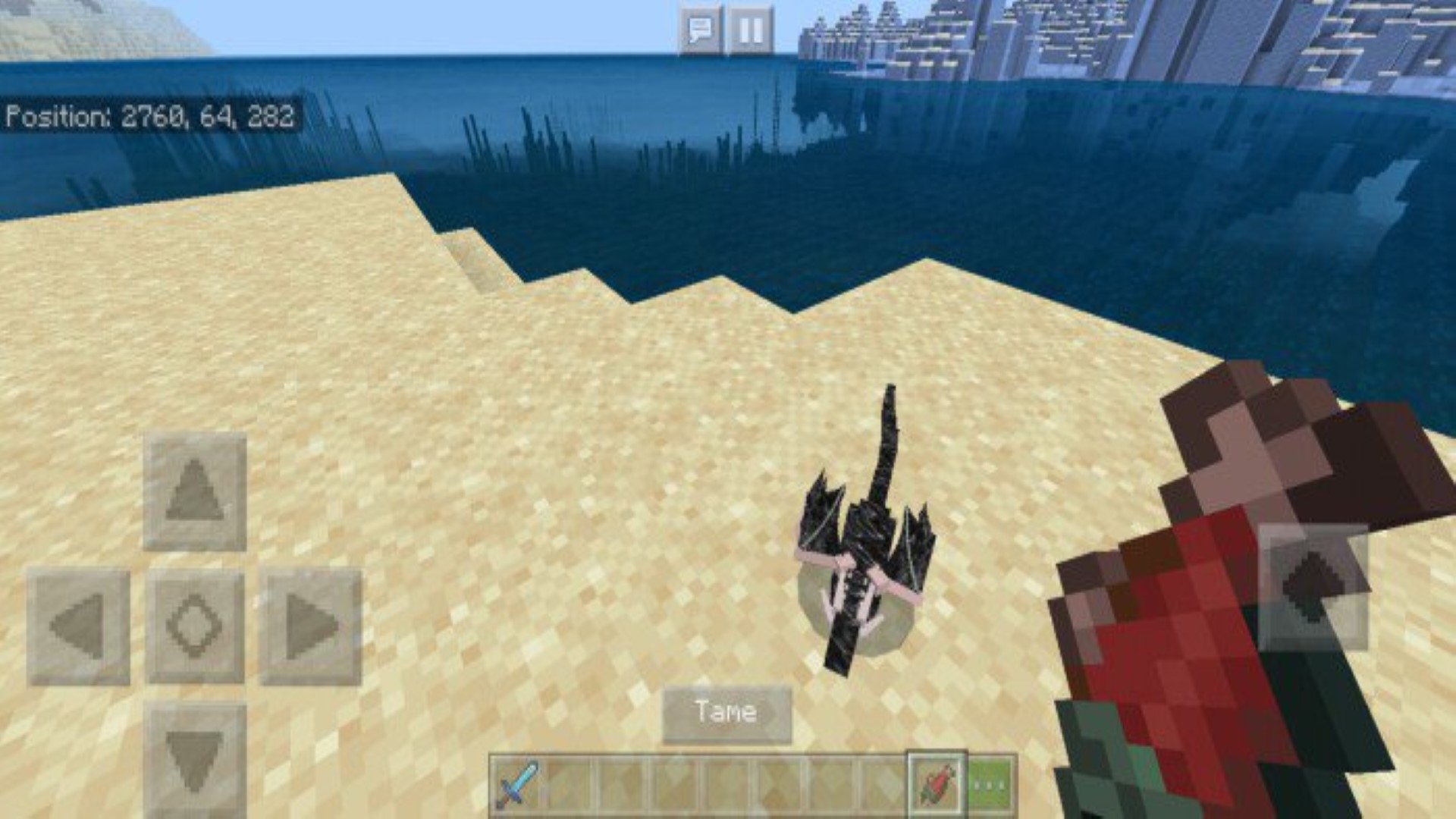 اسکرین شات 1 برنامه MCPE Dragon Addon Fantasy