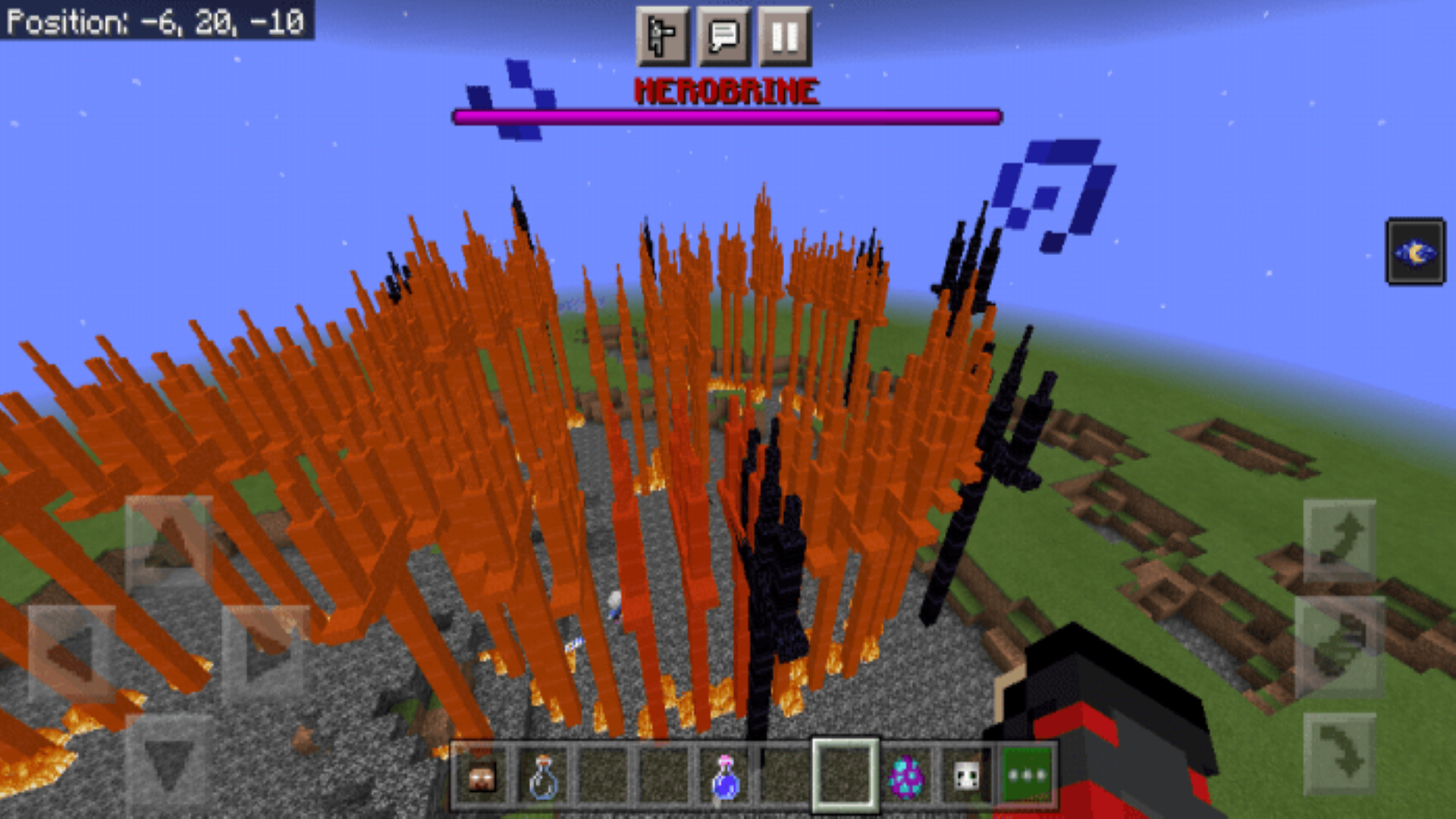 اسکرین شات 1 برنامه MCPE Herobrine Mod