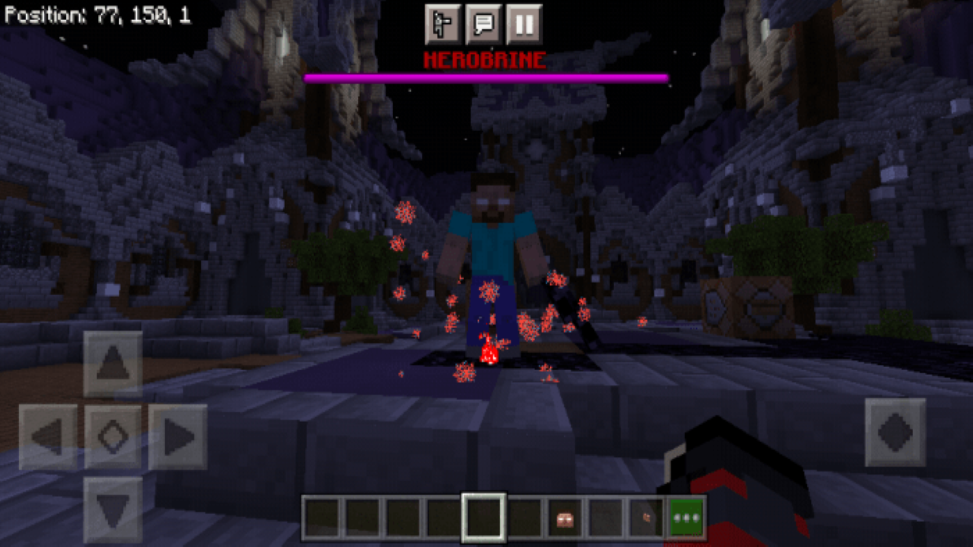 اسکرین شات 2 برنامه MCPE Herobrine Mod