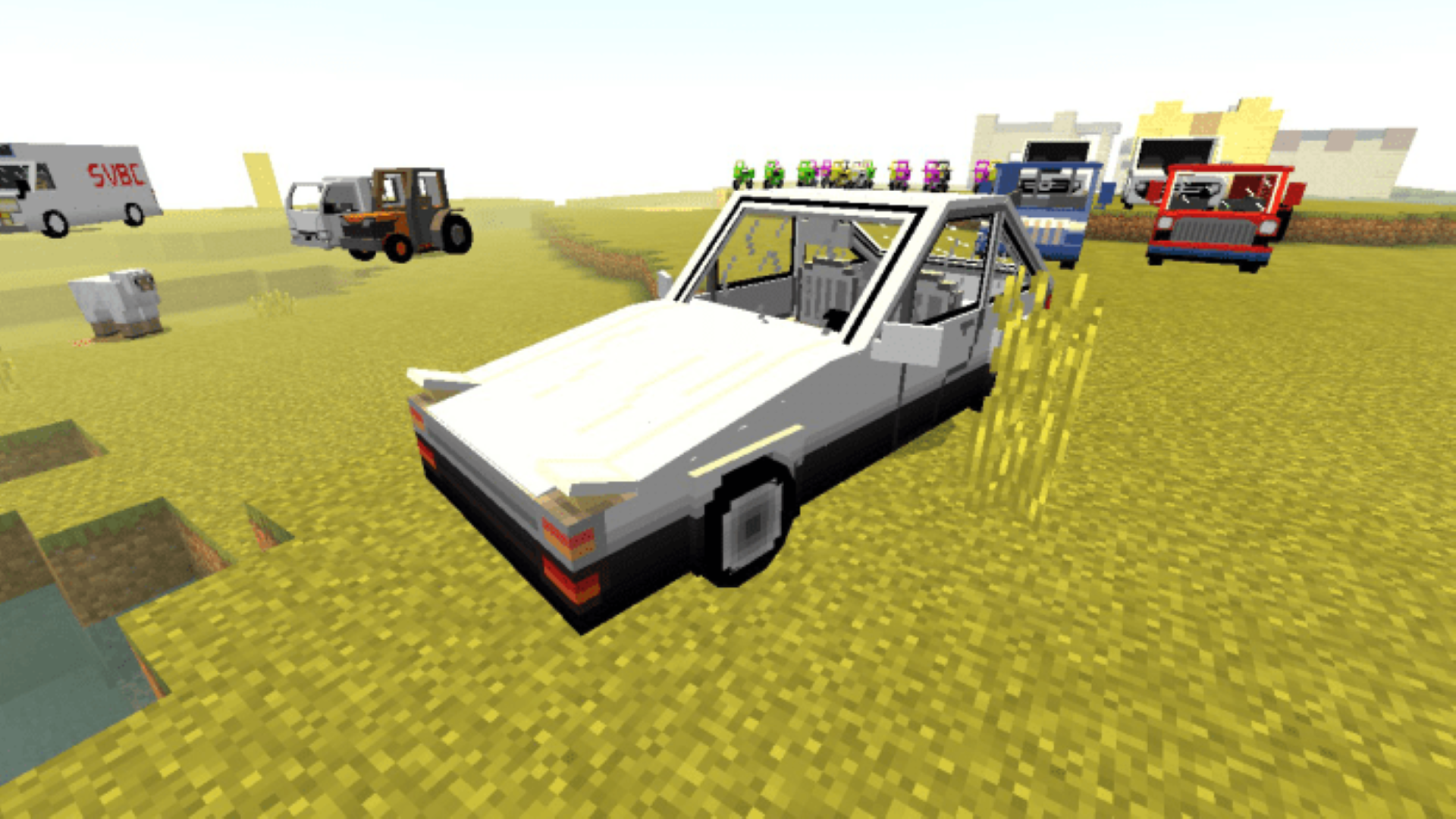 اسکرین شات 6 برنامه MCPE Vehicles Cars Mod