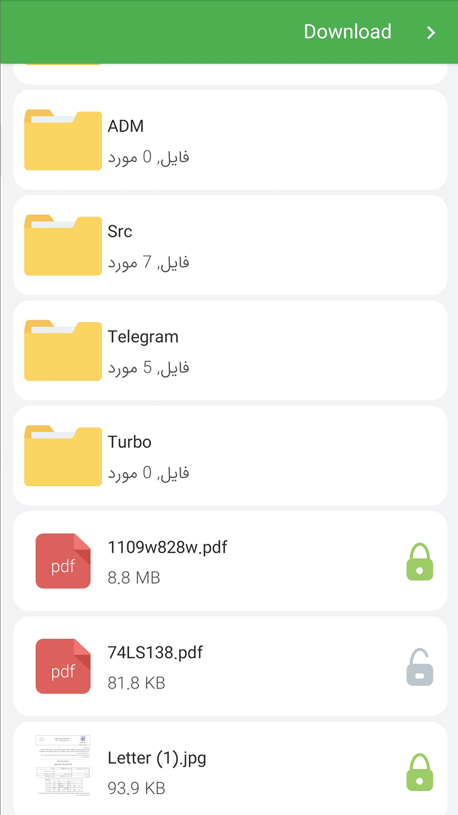 اسکرین شات 2 برنامه قفل برنامه ها
