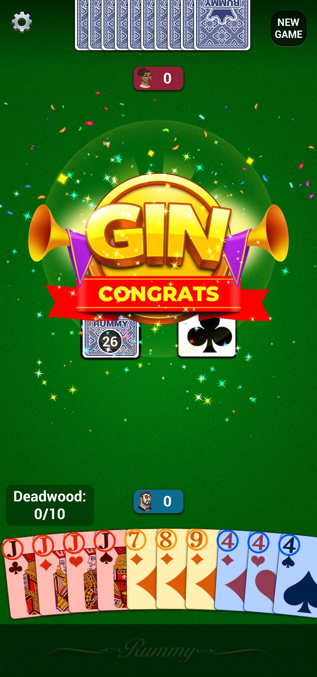 اسکرین شات 2 بازی Gin Rummy: Classic Card Game