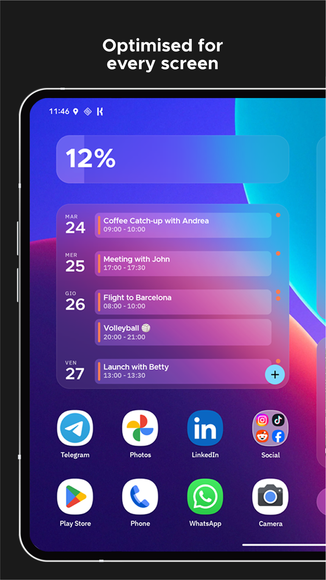 اسکرین شات 7 برنامه Smart Launcher 6 ‧ Home Screen