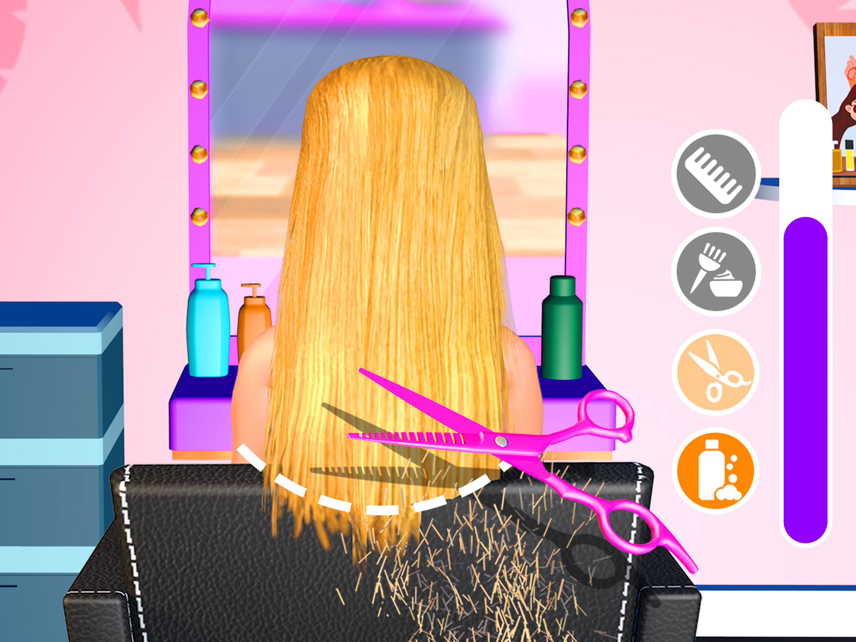 اسکرین شات 4 بازی Hair Salon Makeover Girl Games