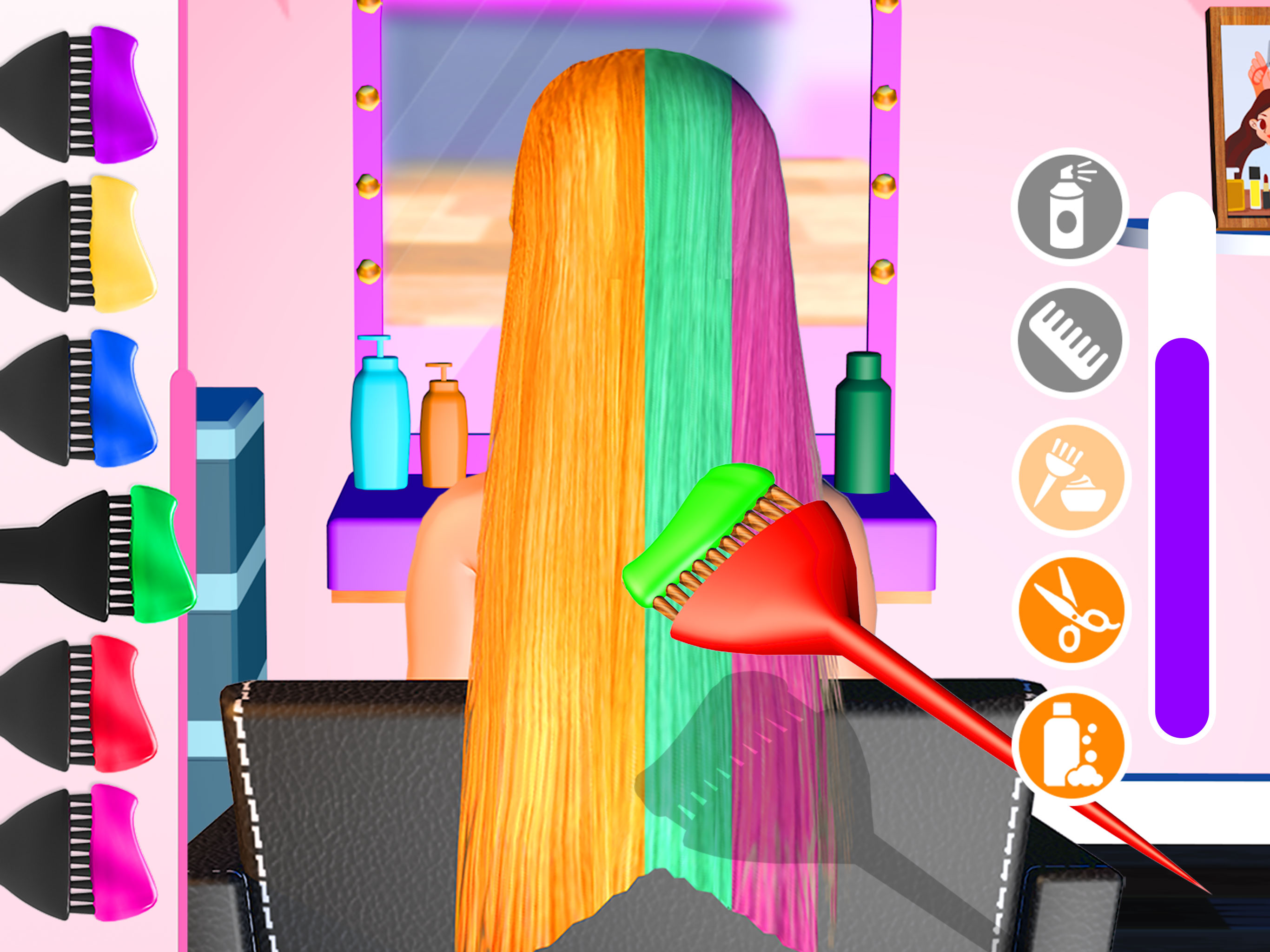 اسکرین شات 6 بازی Hair Salon Makeover Girl Games