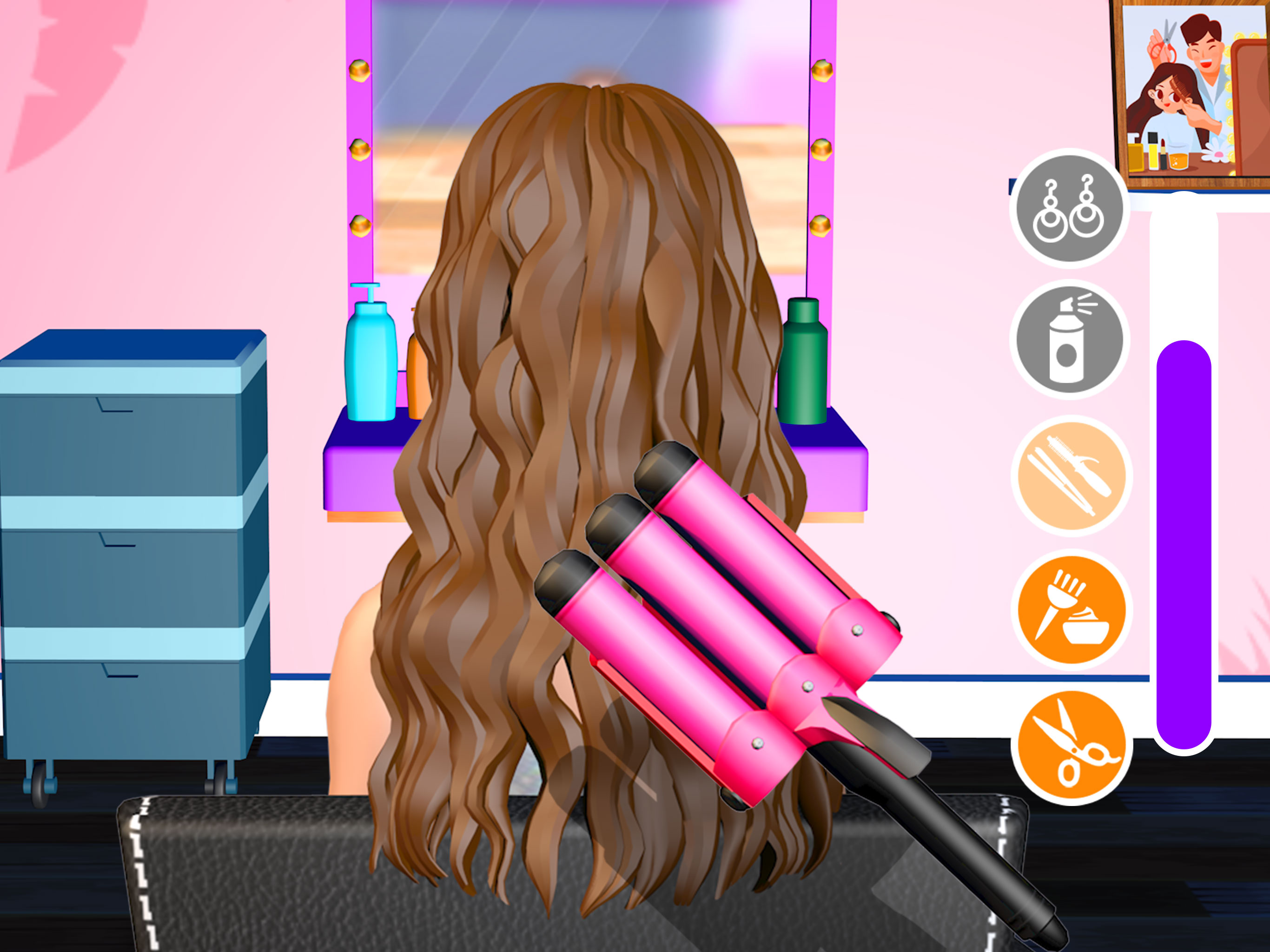 اسکرین شات 3 بازی Hair Salon Makeover Girl Games