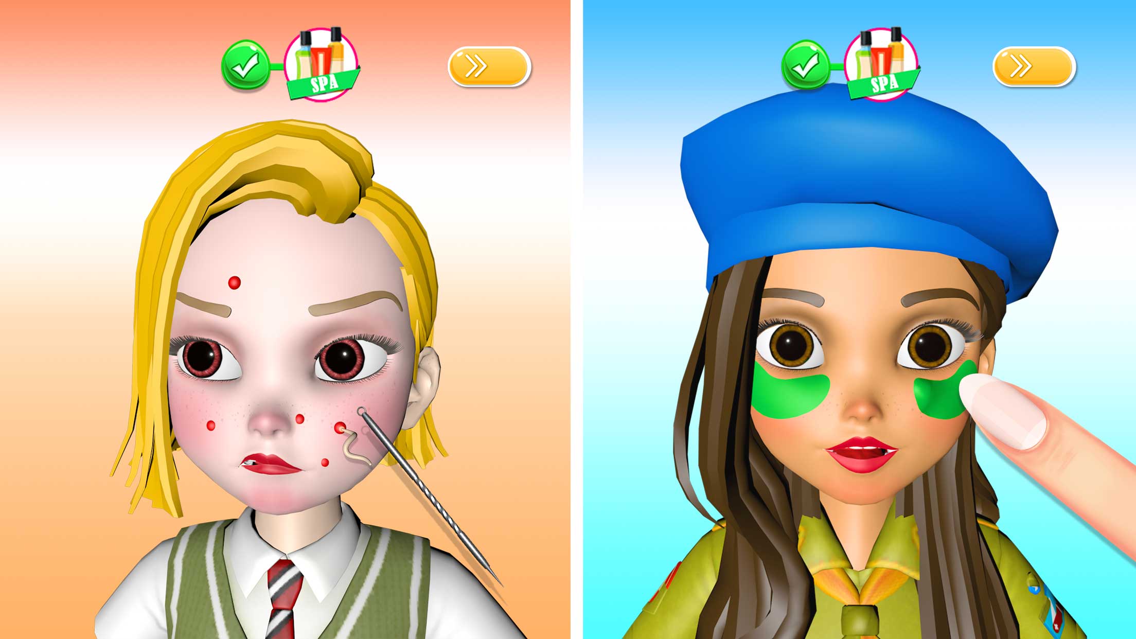 اسکرین شات 3 بازی Makeup Games DIY Makeover