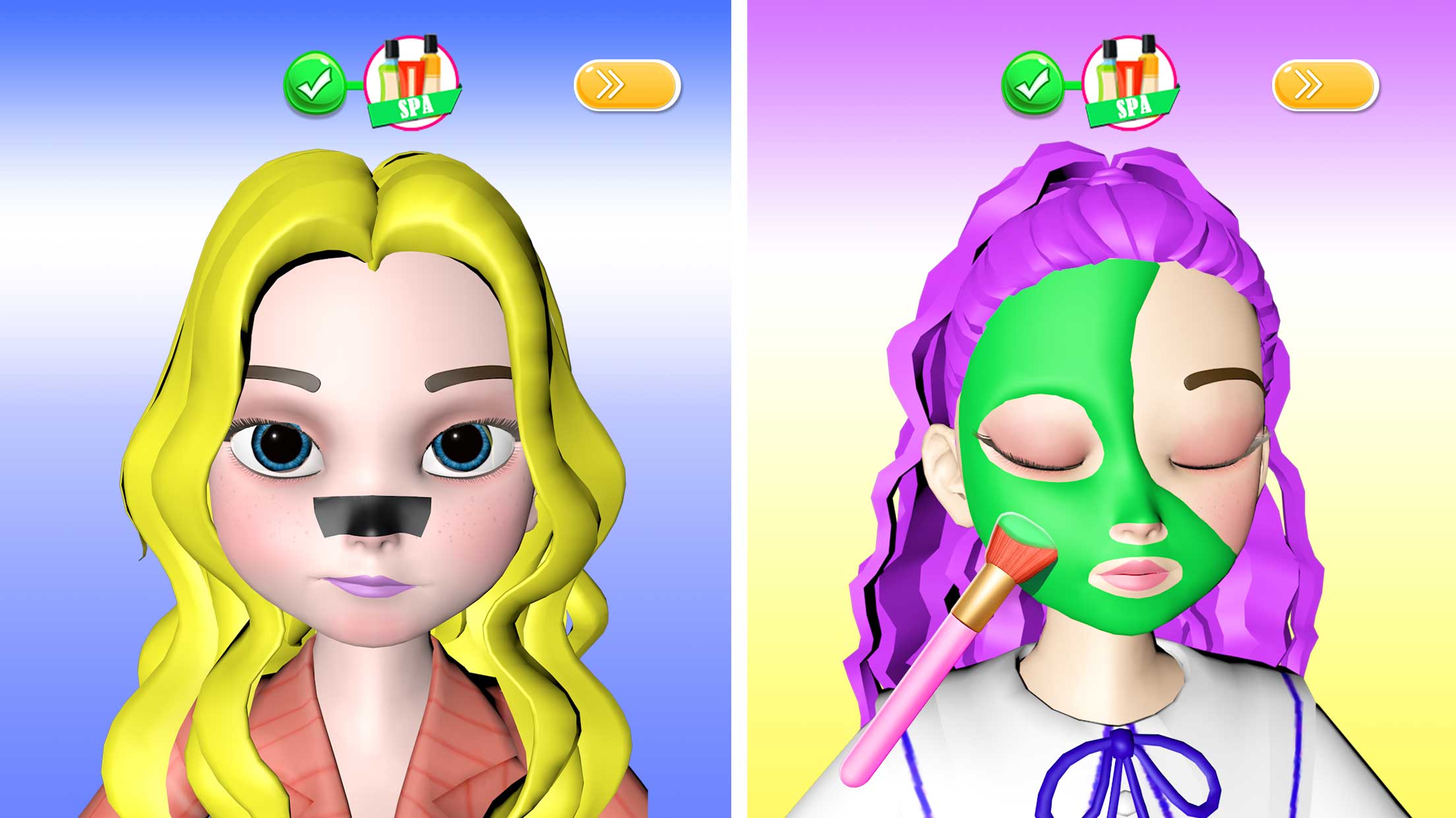 اسکرین شات 4 بازی Makeup Games DIY Makeover