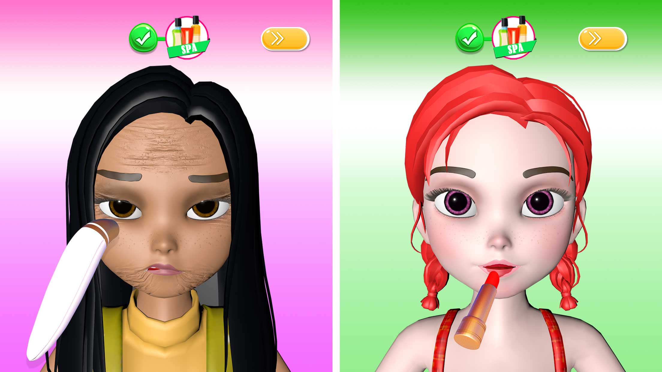 اسکرین شات 2 بازی Makeup Games DIY Makeover
