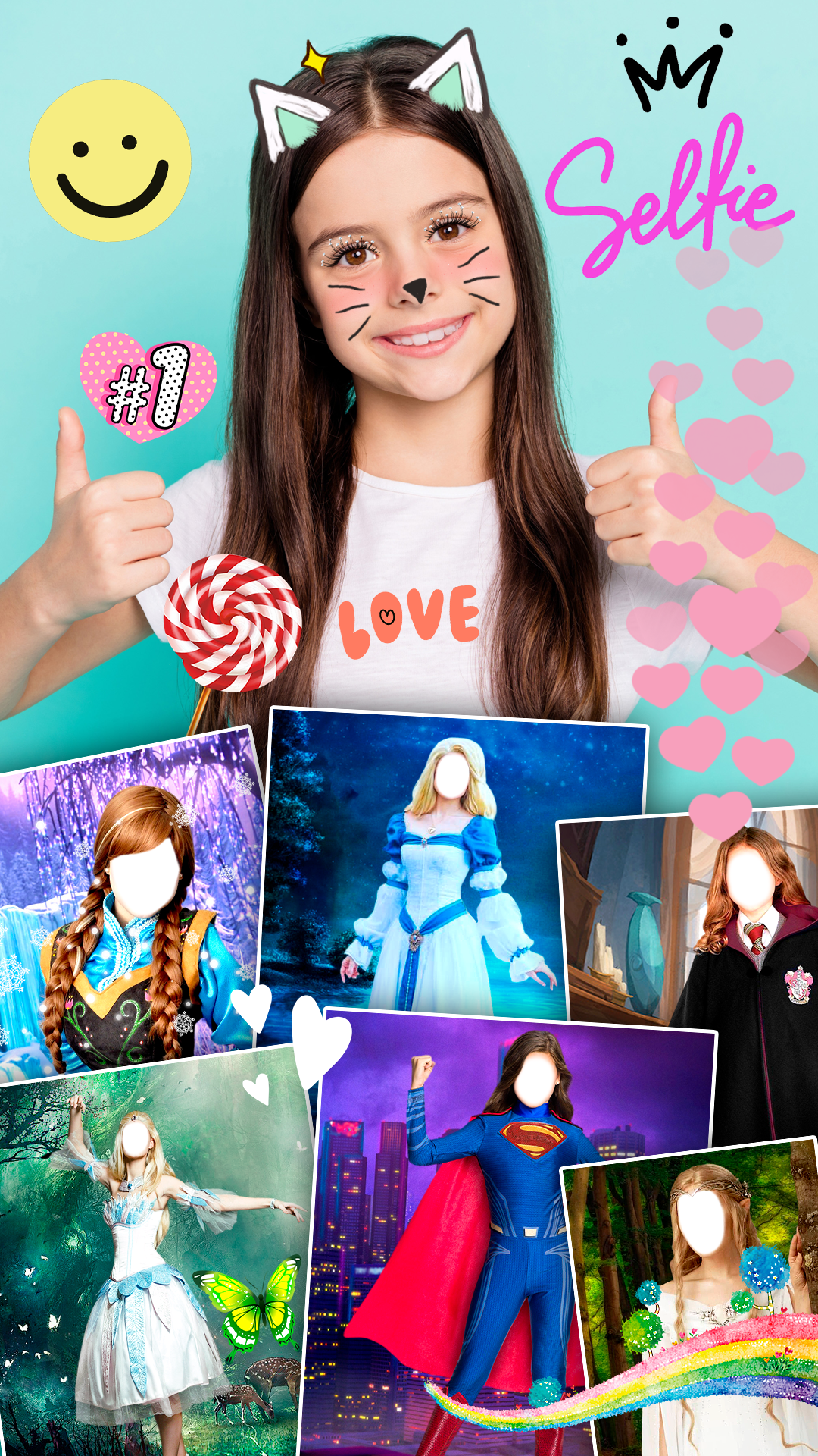 اسکرین شات 1 برنامه Girl costume photo editor