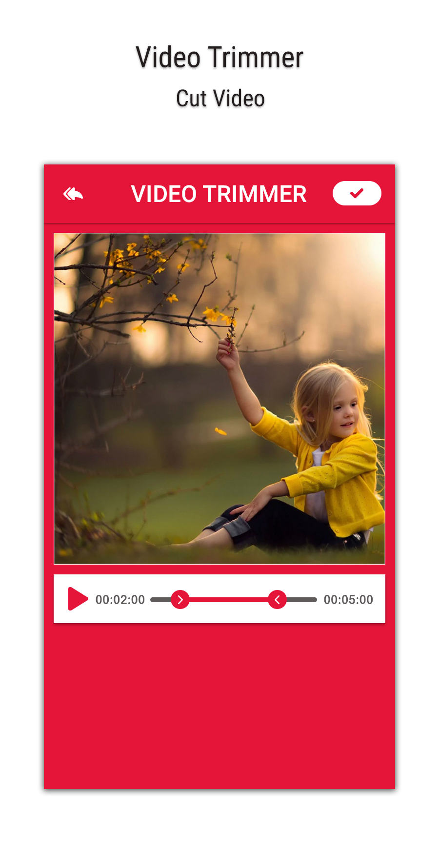 اسکرین شات 4 برنامه Video Trimmer - Video Cutter