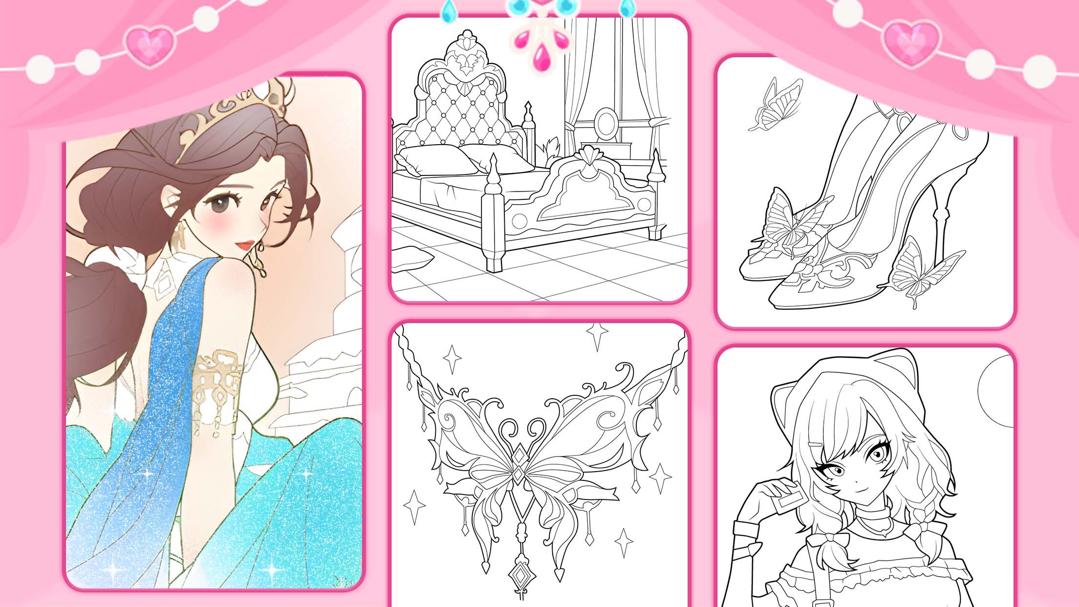 اسکرین شات 6 بازی Glitter Beauty Color For Kids