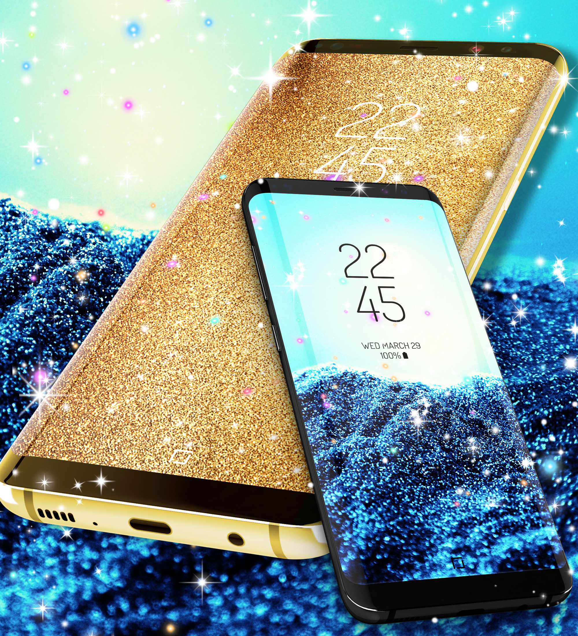 اسکرین شات 5 برنامه Glitter live wallpaper
