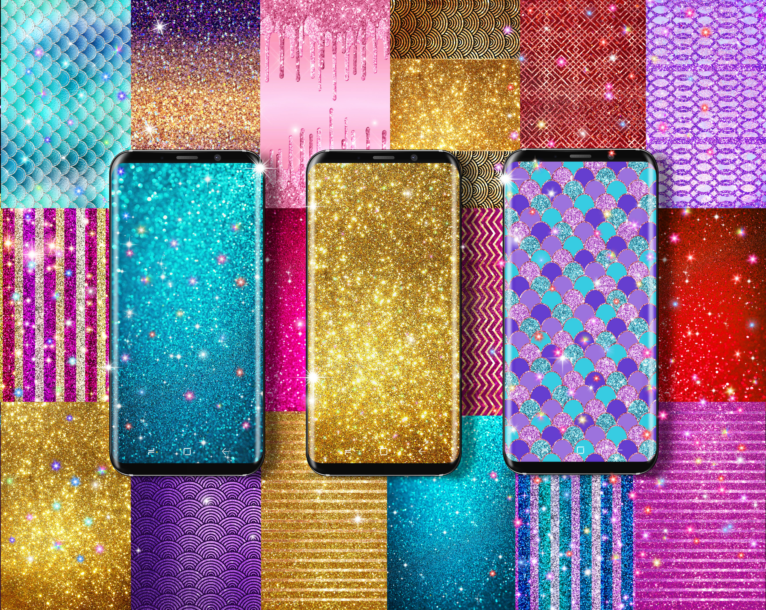 اسکرین شات 2 برنامه Glitter live wallpaper