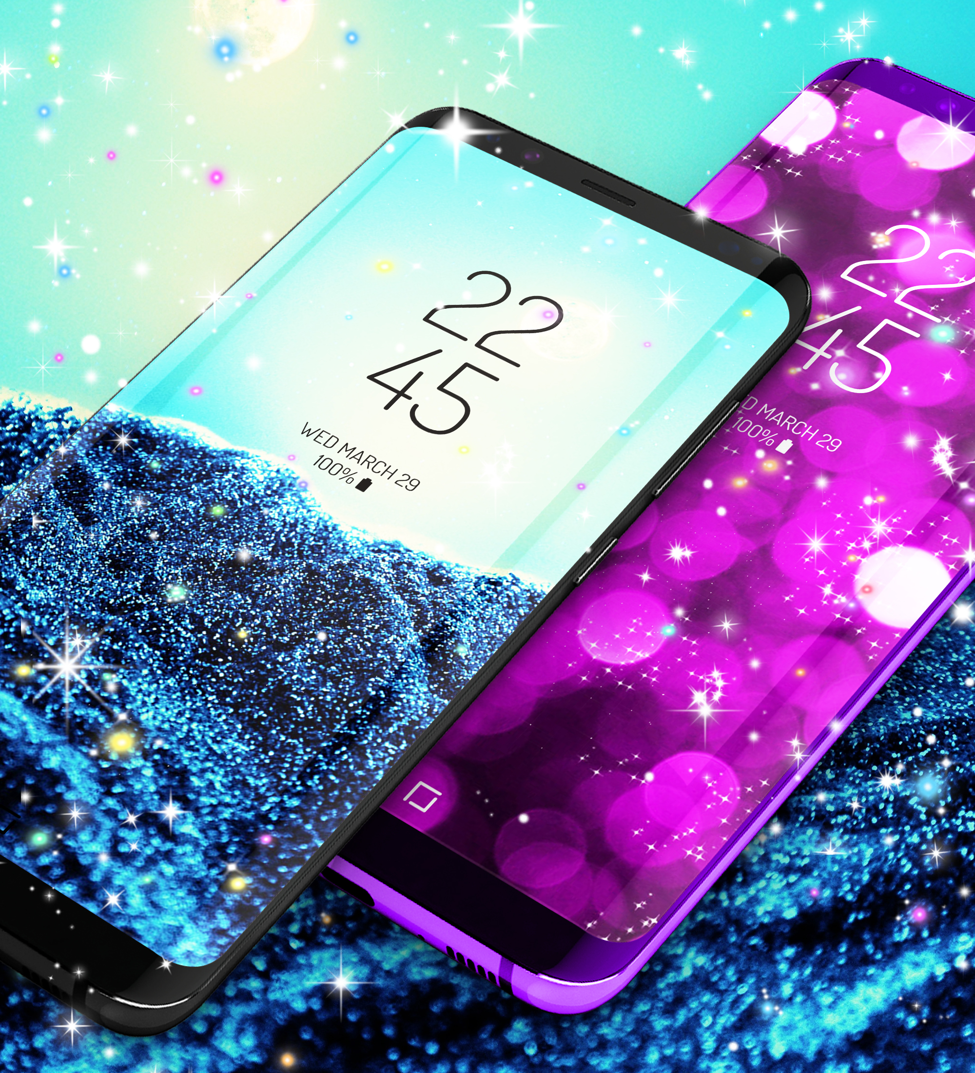 اسکرین شات 6 برنامه Glitter live wallpaper