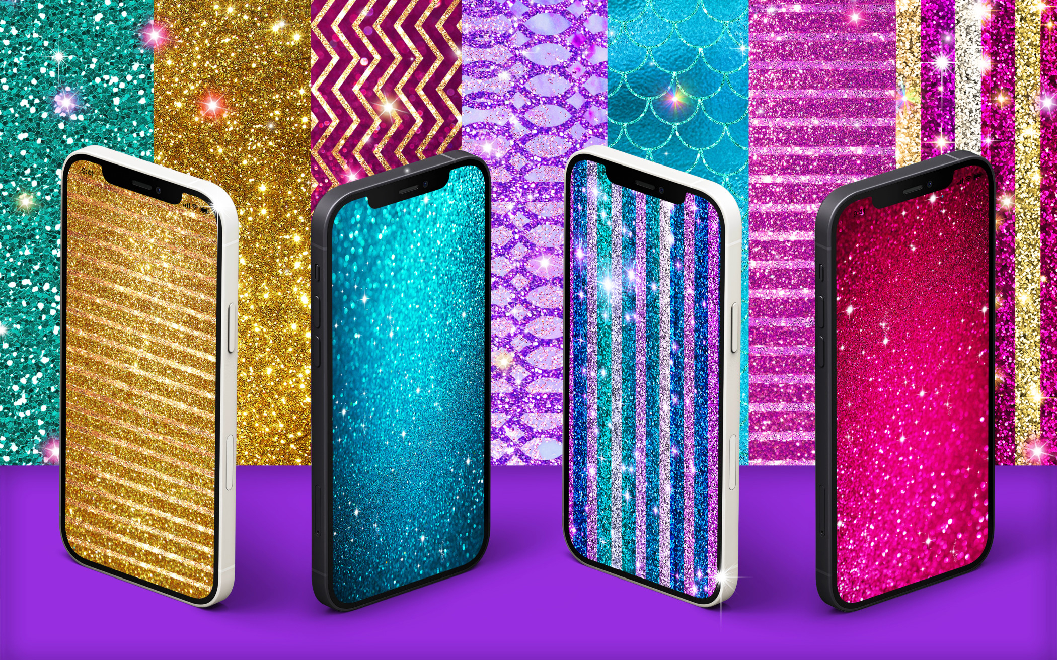 اسکرین شات 1 برنامه Glitter live wallpaper