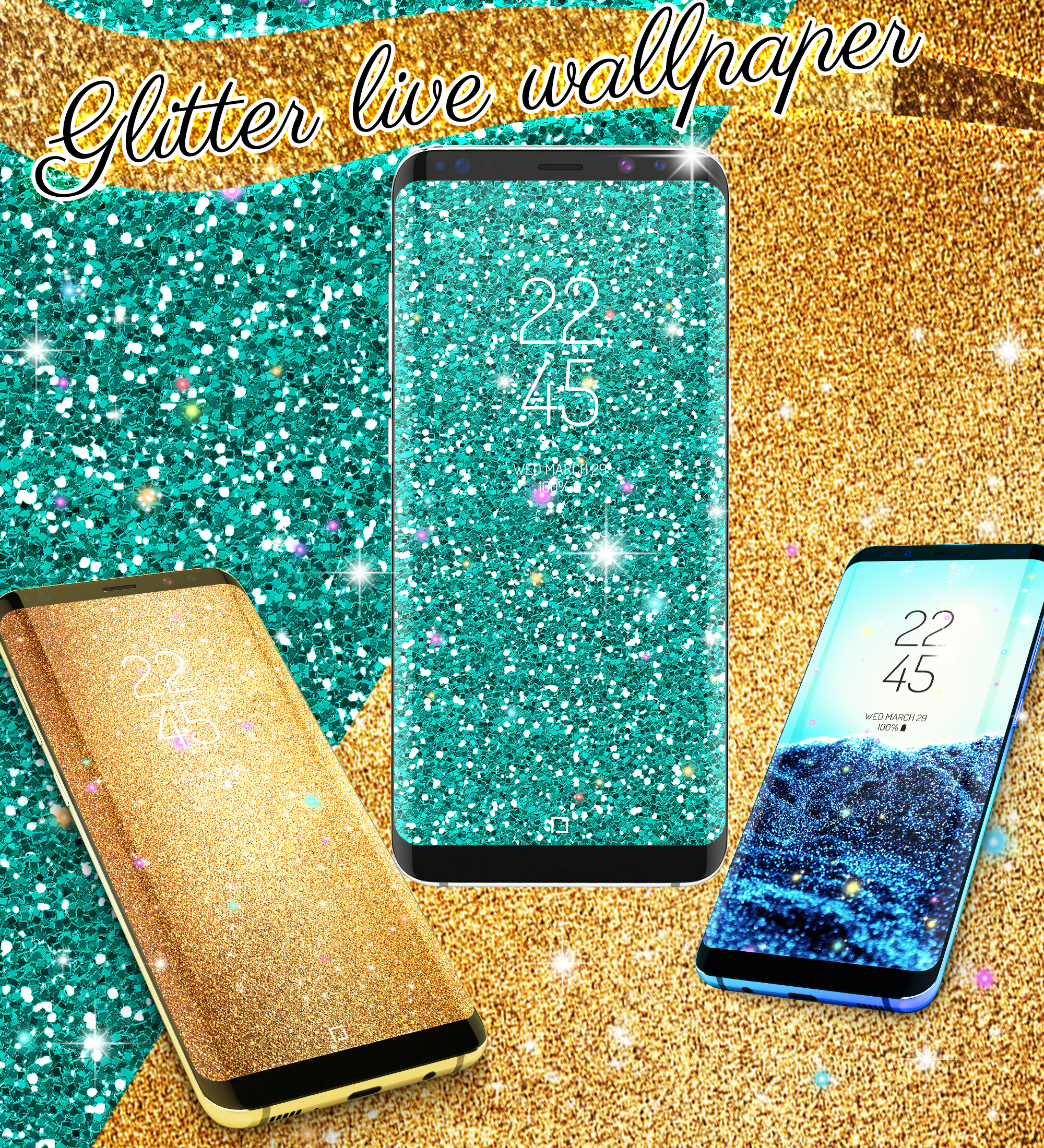 اسکرین شات 7 برنامه Glitter live wallpaper