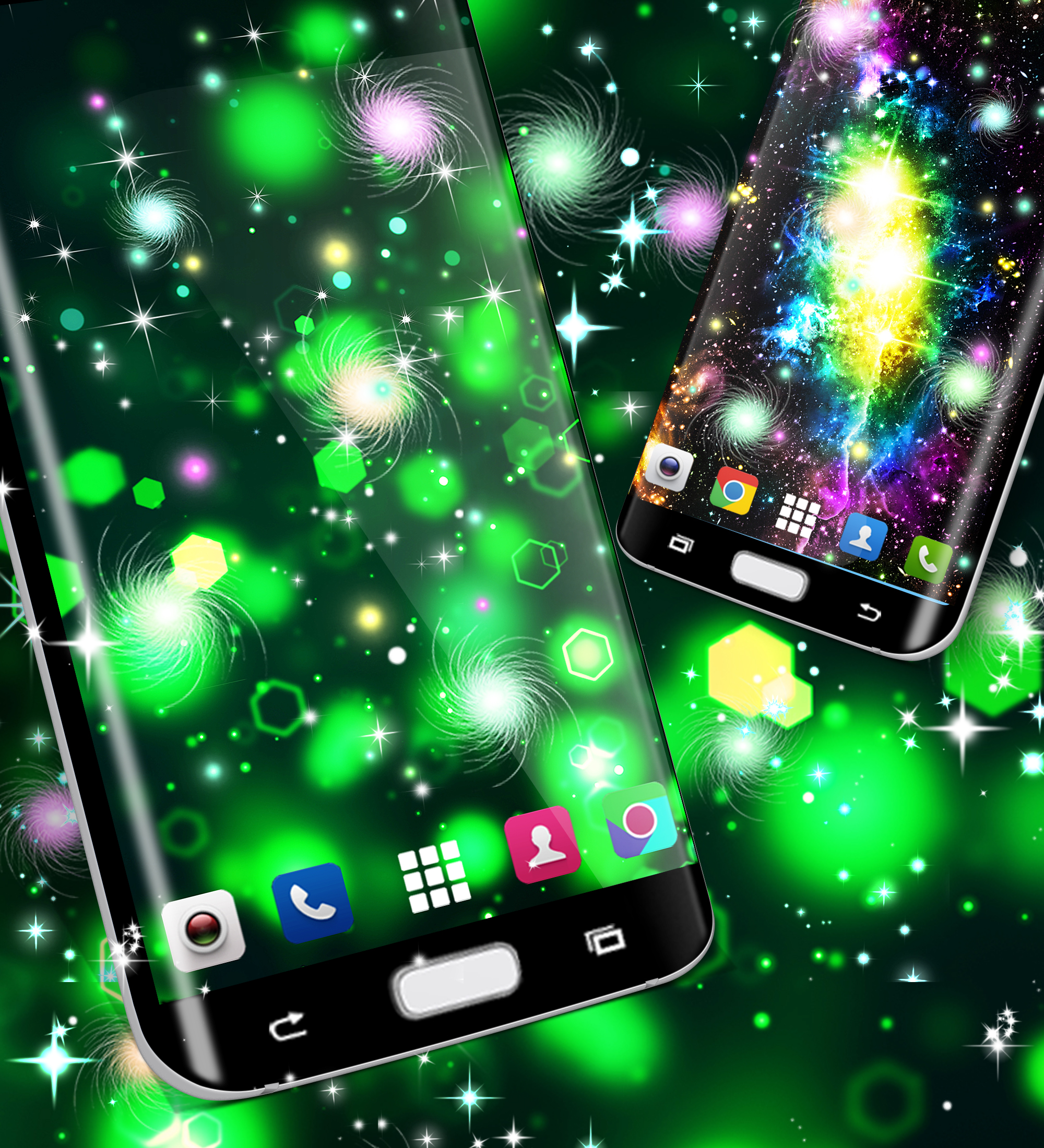 اسکرین شات 7 برنامه Glowing live wallpaper