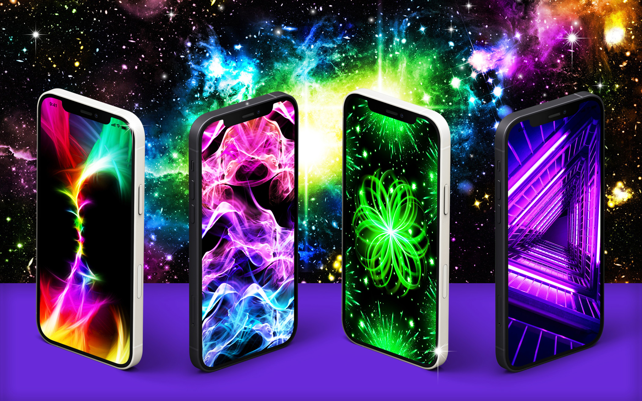 اسکرین شات 1 برنامه Glowing live wallpaper