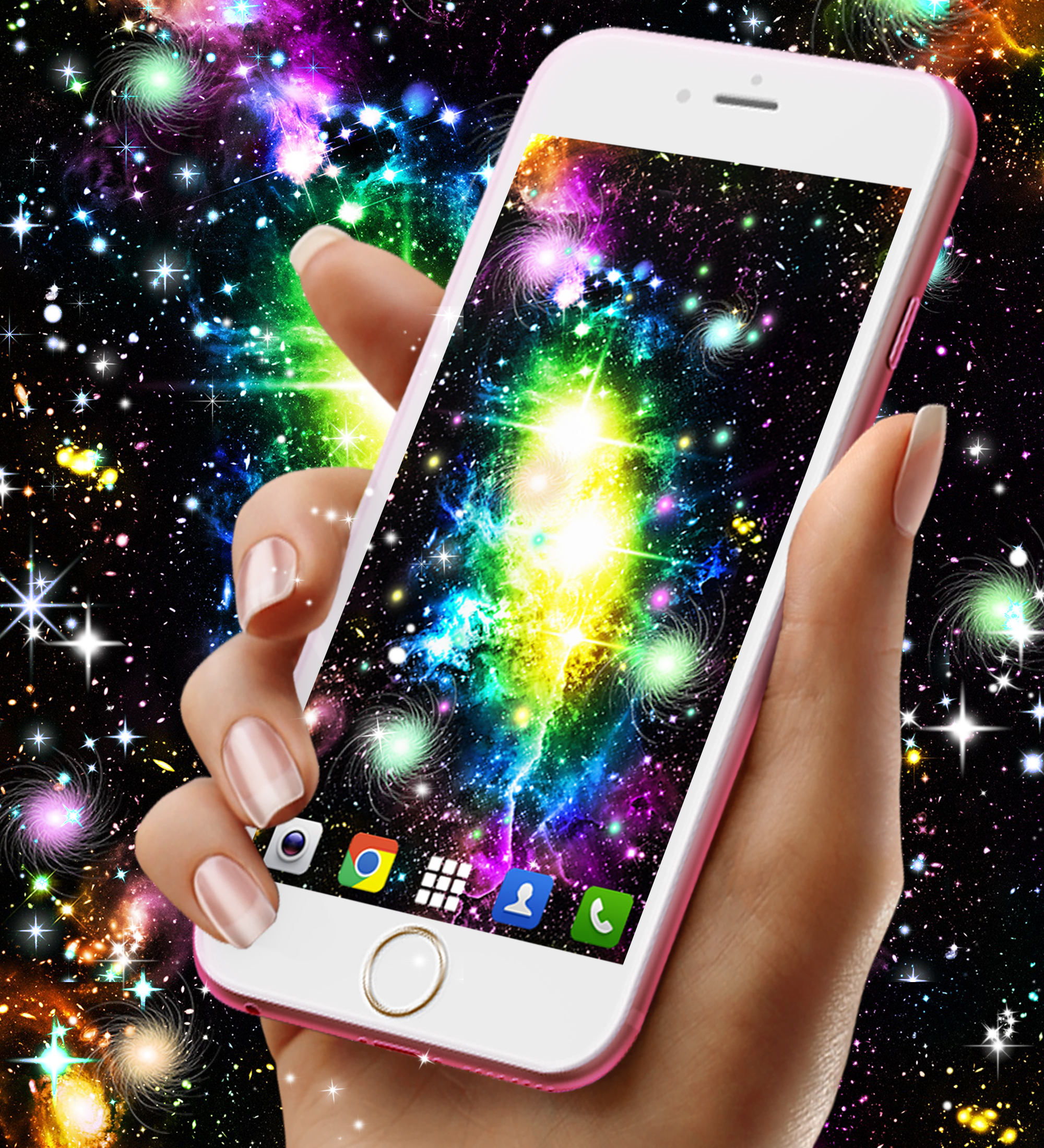 اسکرین شات 8 برنامه Glowing live wallpaper