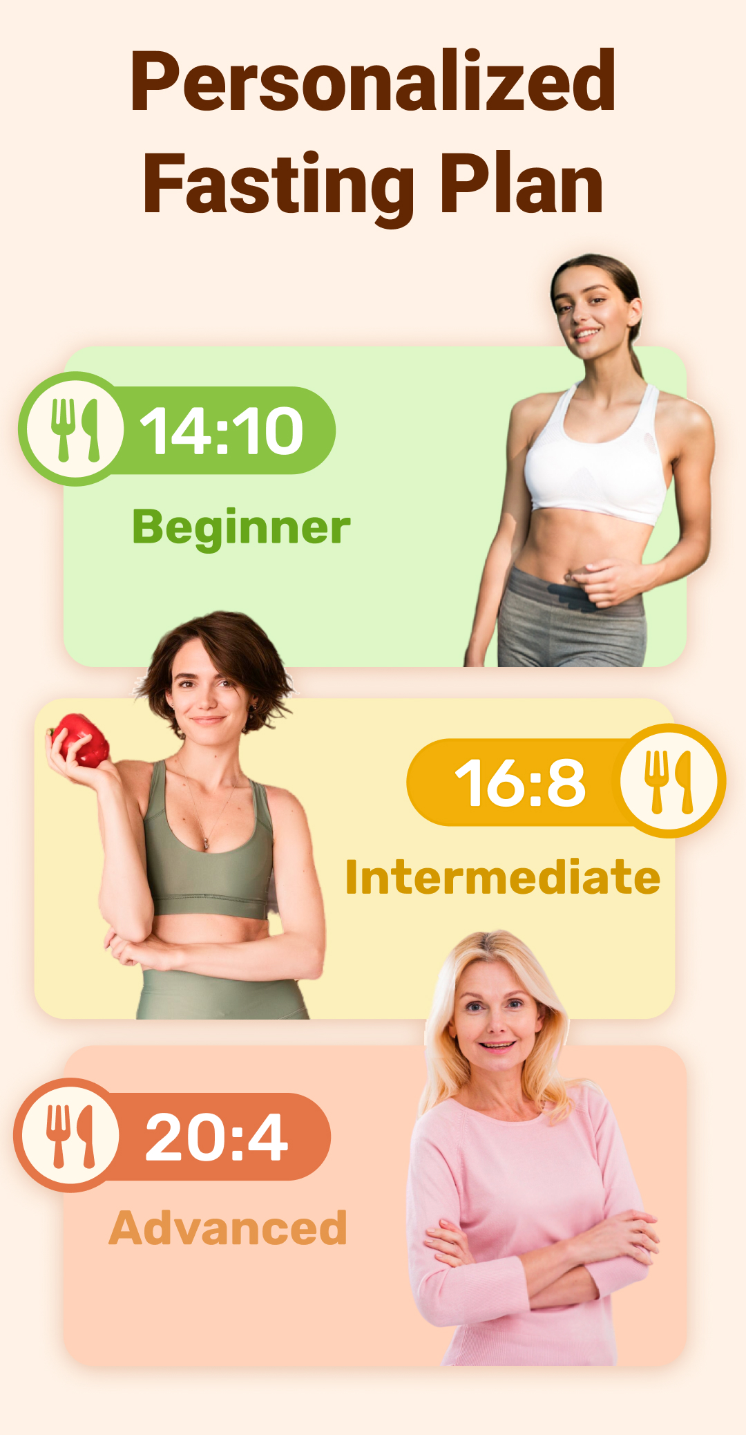 اسکرین شات 3 برنامه GoFasting Intermittent Fasting