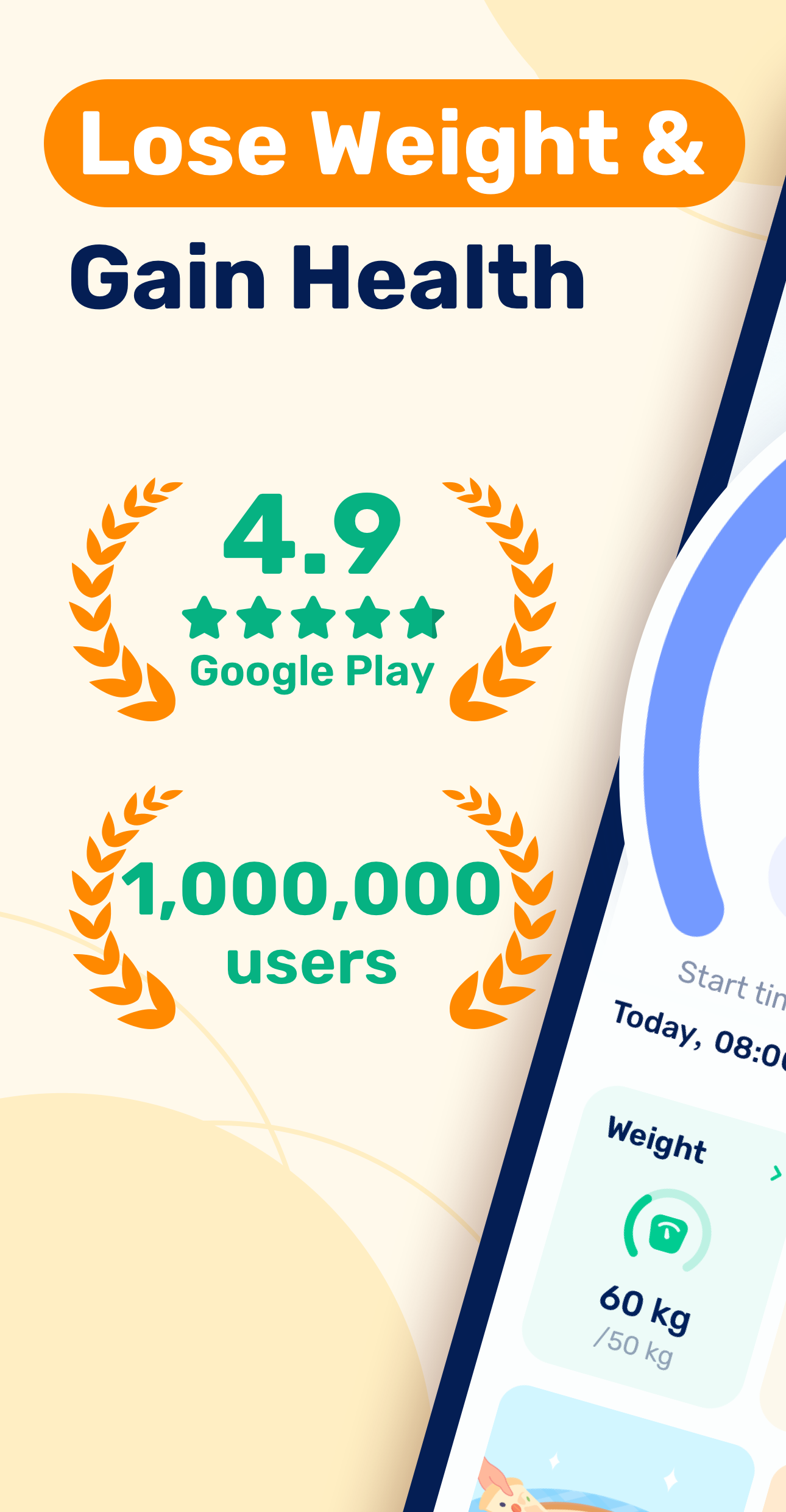 اسکرین شات 1 برنامه Fasting App, GoFasting Tracker