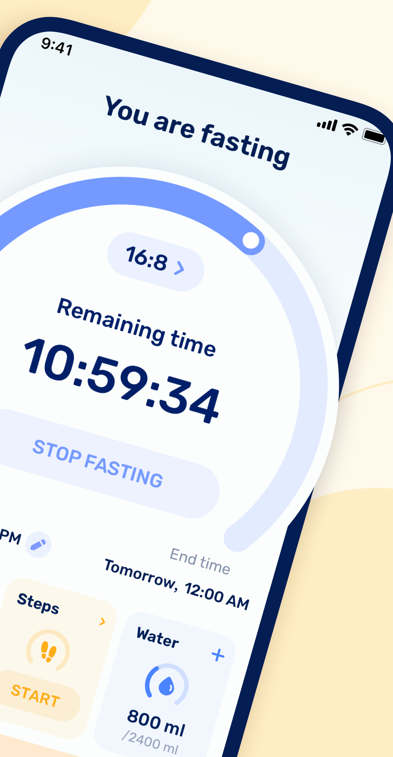 اسکرین شات 2 برنامه GoFasting Intermittent Fasting