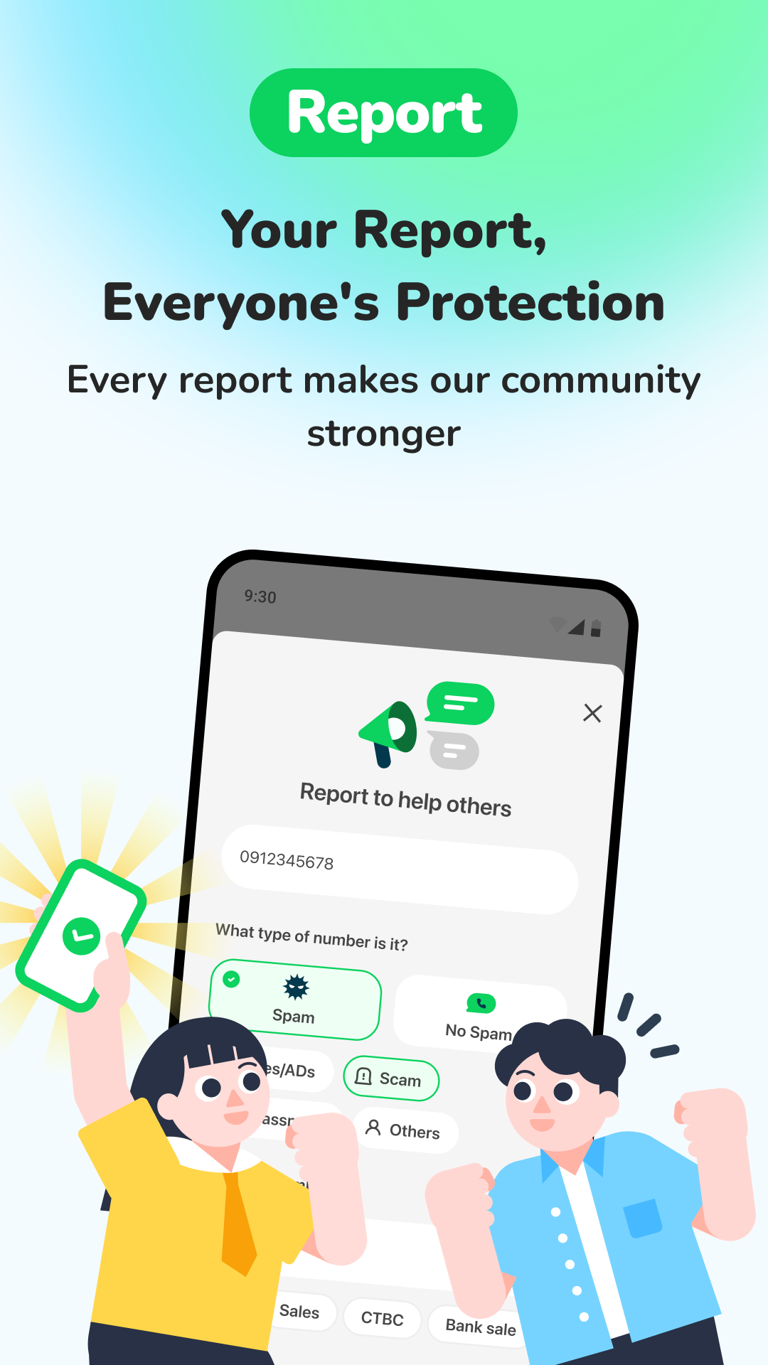 اسکرین شات 6 برنامه Whoscall: Safer Together