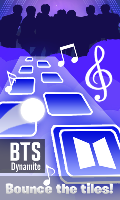 اسکرین شات بازی BTS Tiles Hop Dynamite Bounce 1