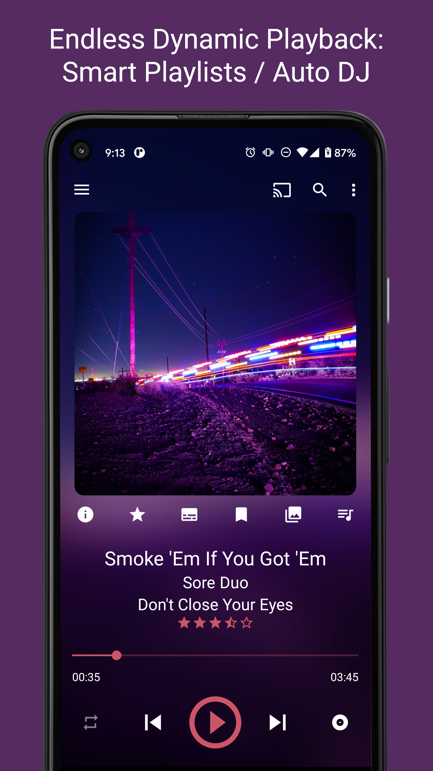 اسکرین شات 3 برنامه GoneMAD Music Player (Trial)