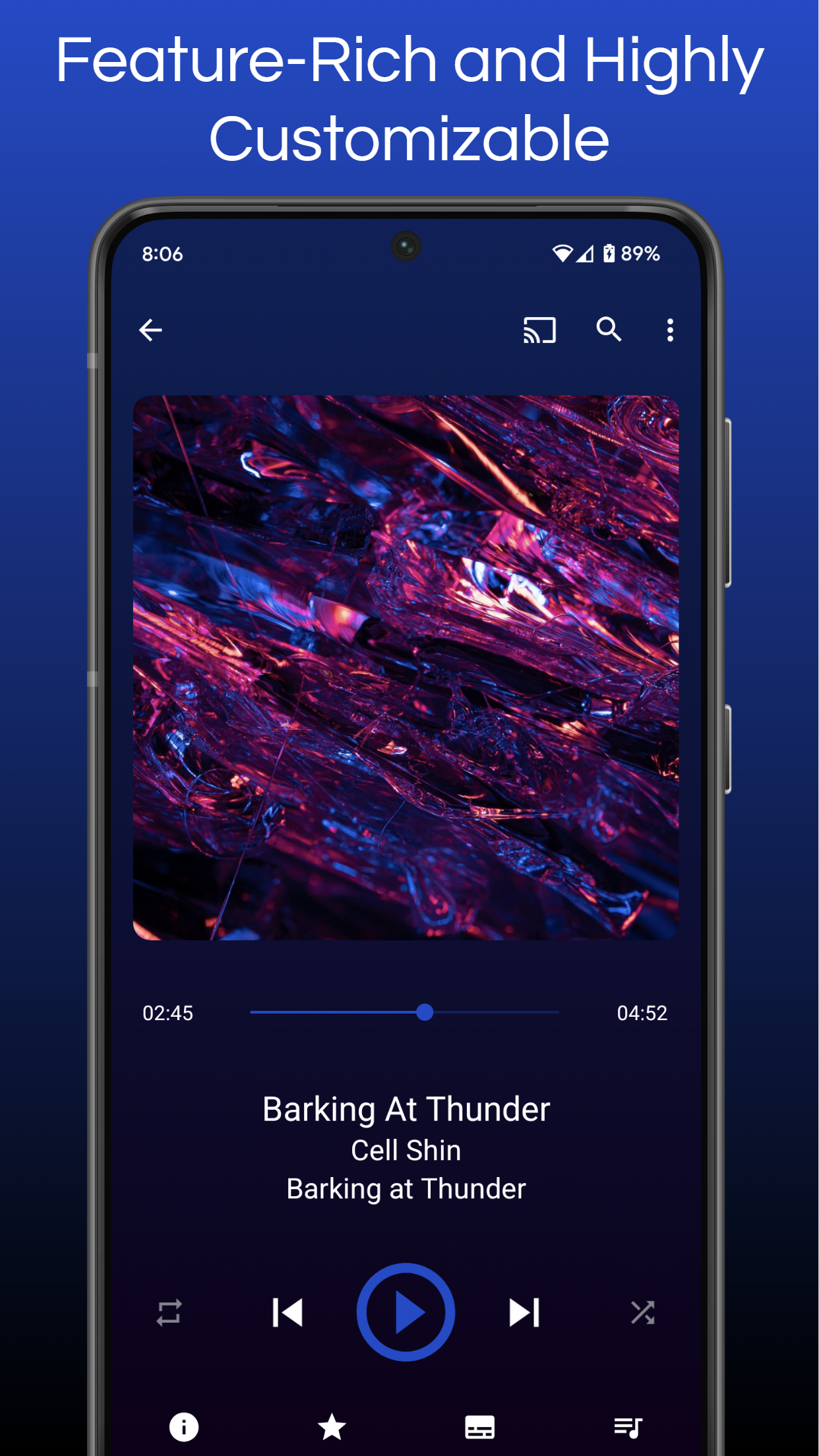 اسکرین شات 1 برنامه GoneMAD Music Player