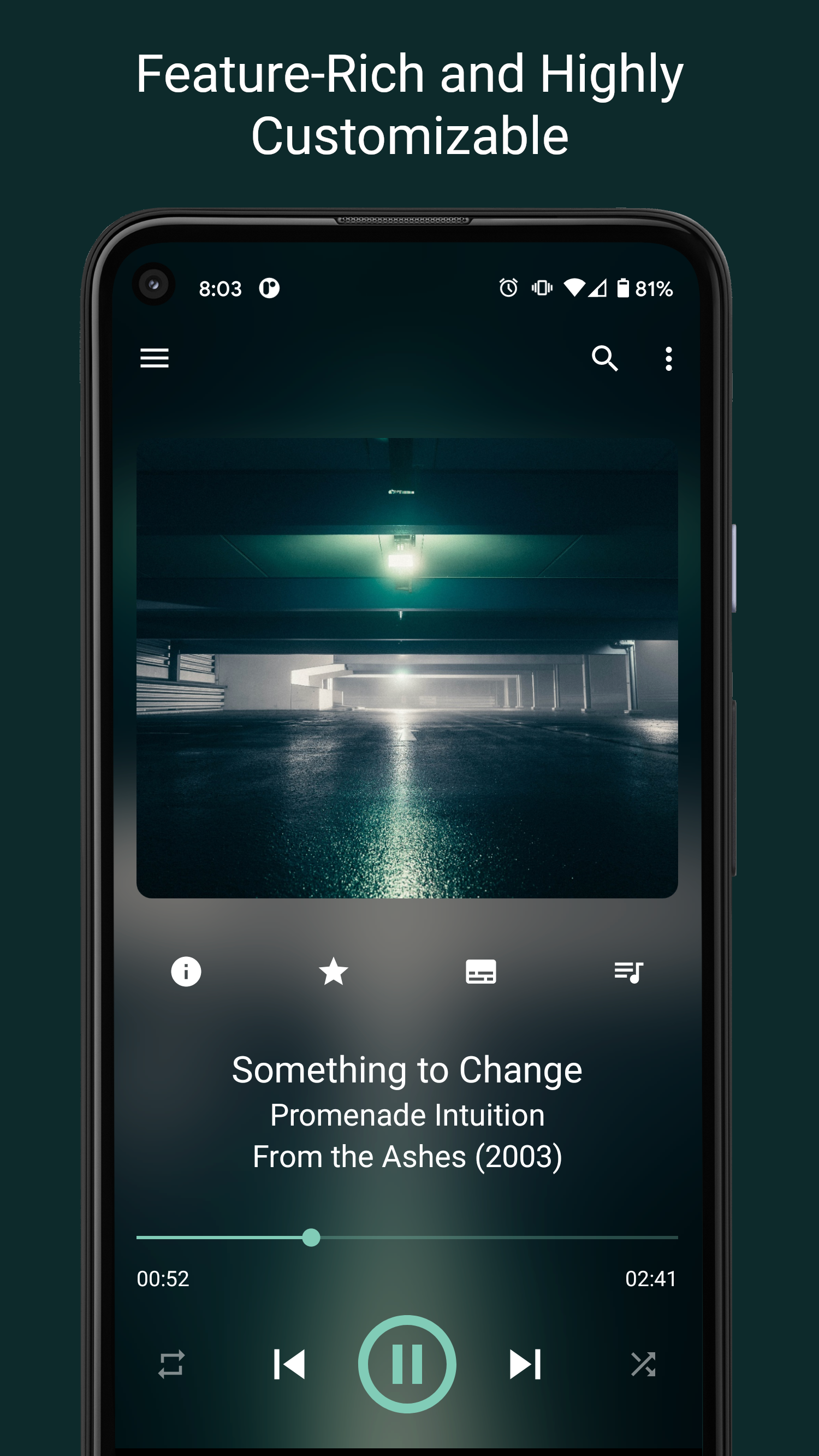 اسکرین شات 1 برنامه GoneMAD Music Player (Trial)