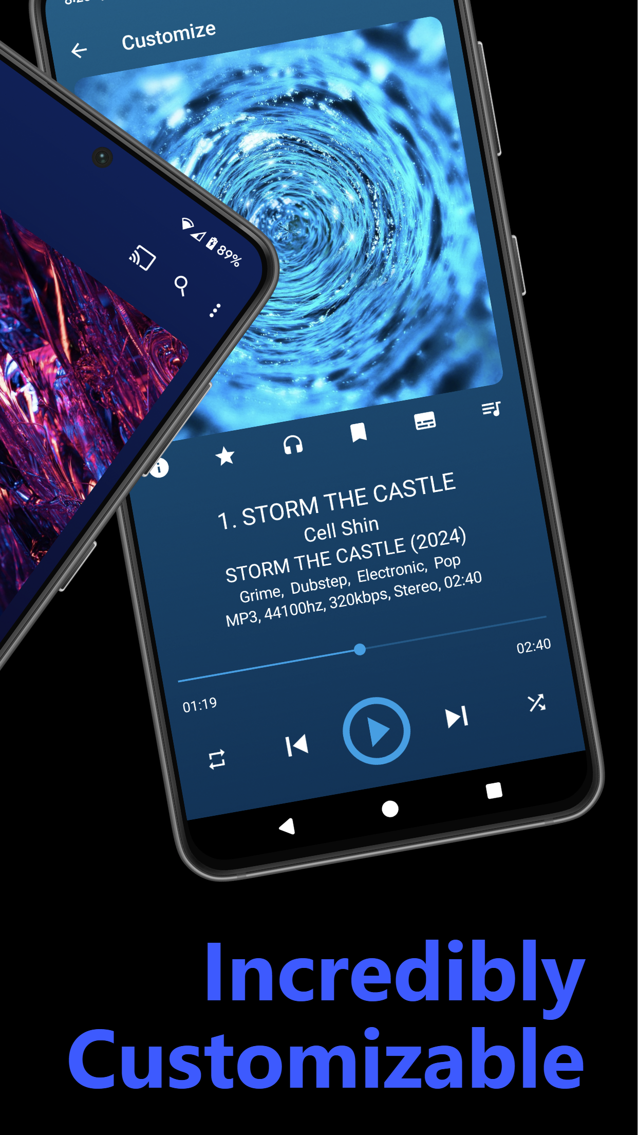 اسکرین شات 2 برنامه GoneMAD Music Player