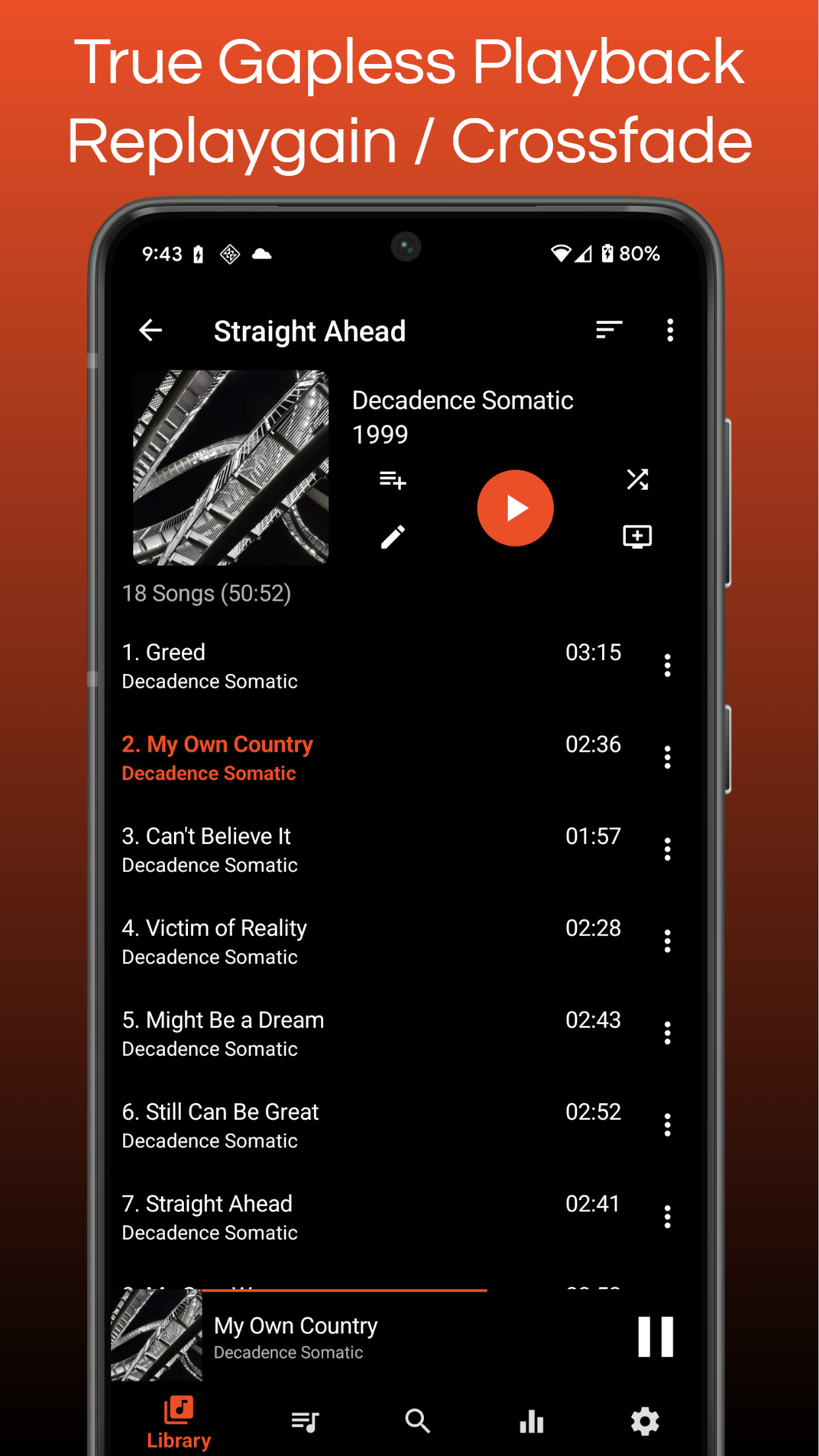 اسکرین شات 5 برنامه GoneMAD Music Player