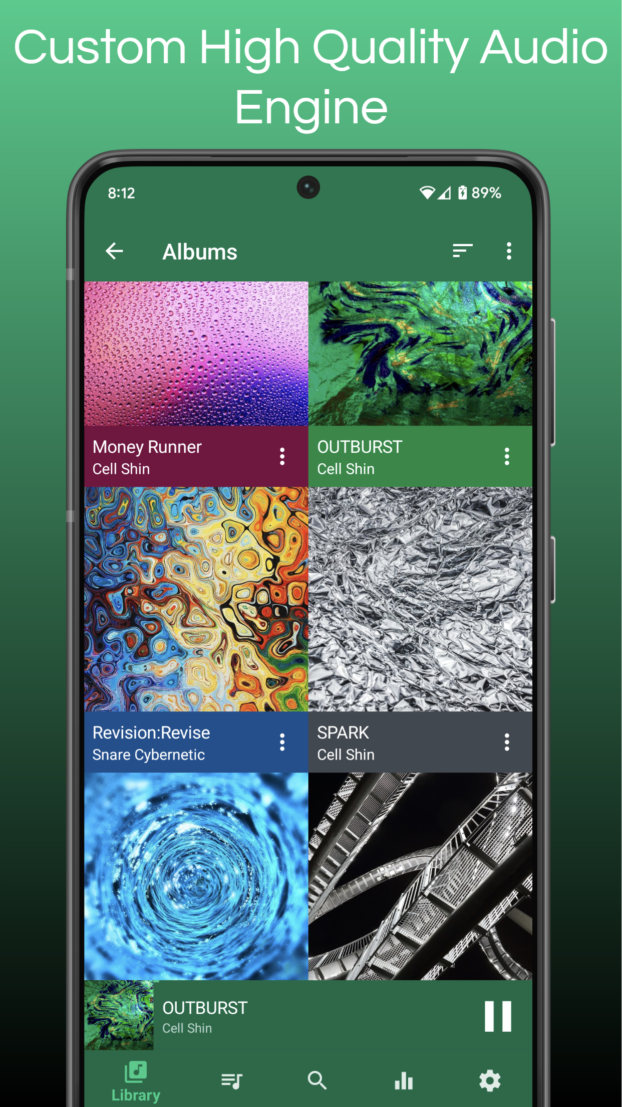 اسکرین شات 2 برنامه GoneMAD Music Player