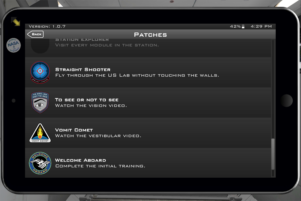 اسکرین شات 7 بازی NASA Science: Humans in Space