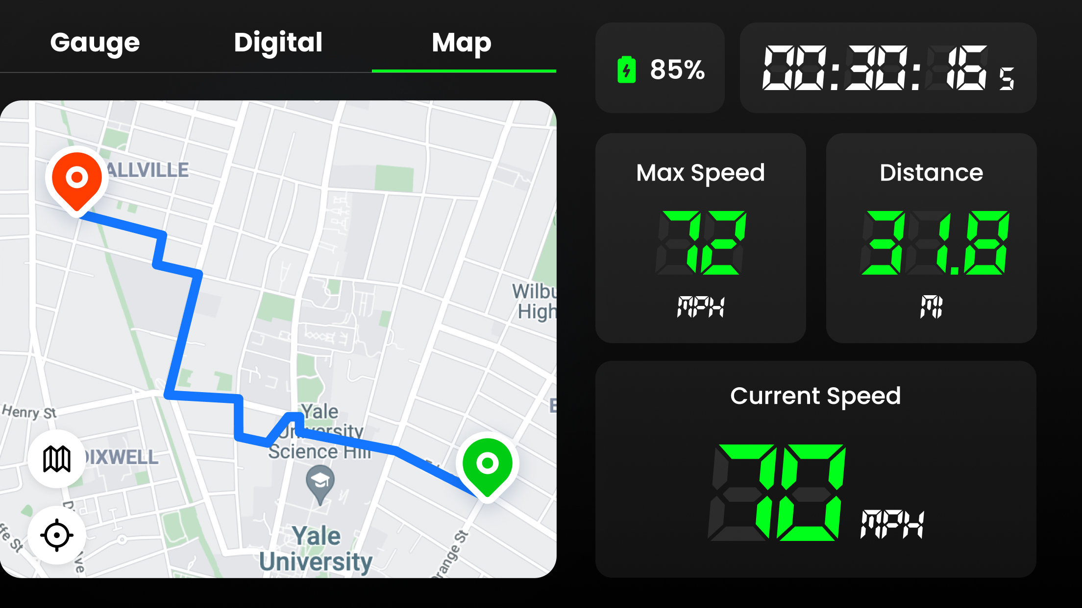 اسکرین شات 6 برنامه Speedometer: GPS Speedometer