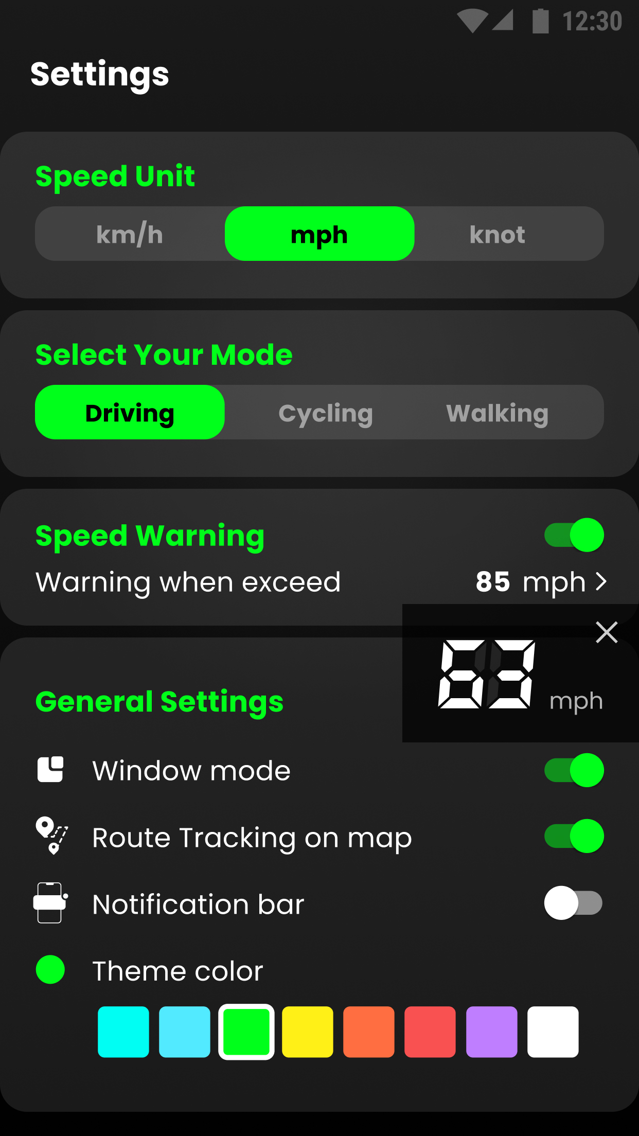 اسکرین شات 4 برنامه Speedometer: GPS Speedometer