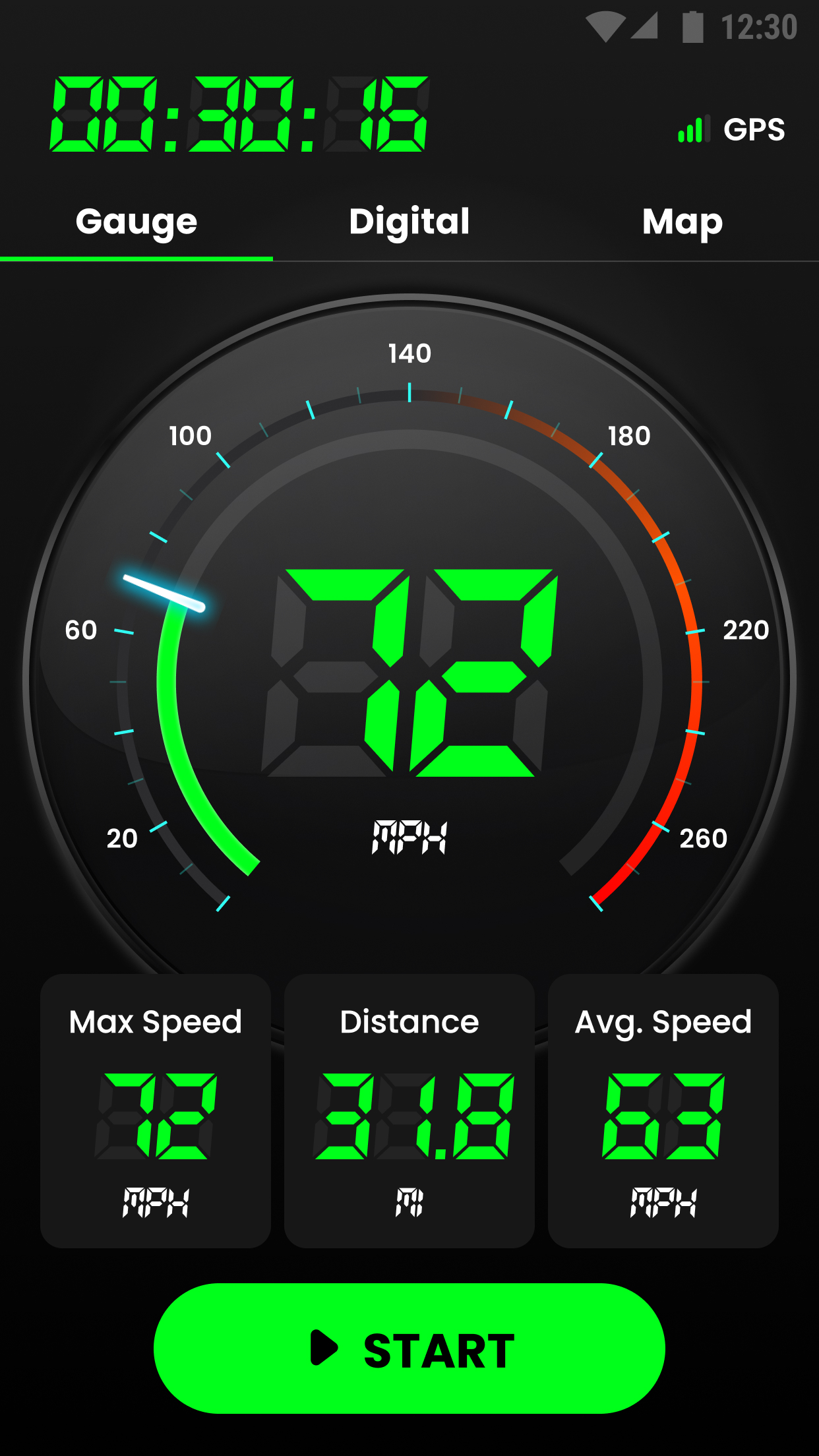 اسکرین شات 2 برنامه Speedometer: GPS Speedometer