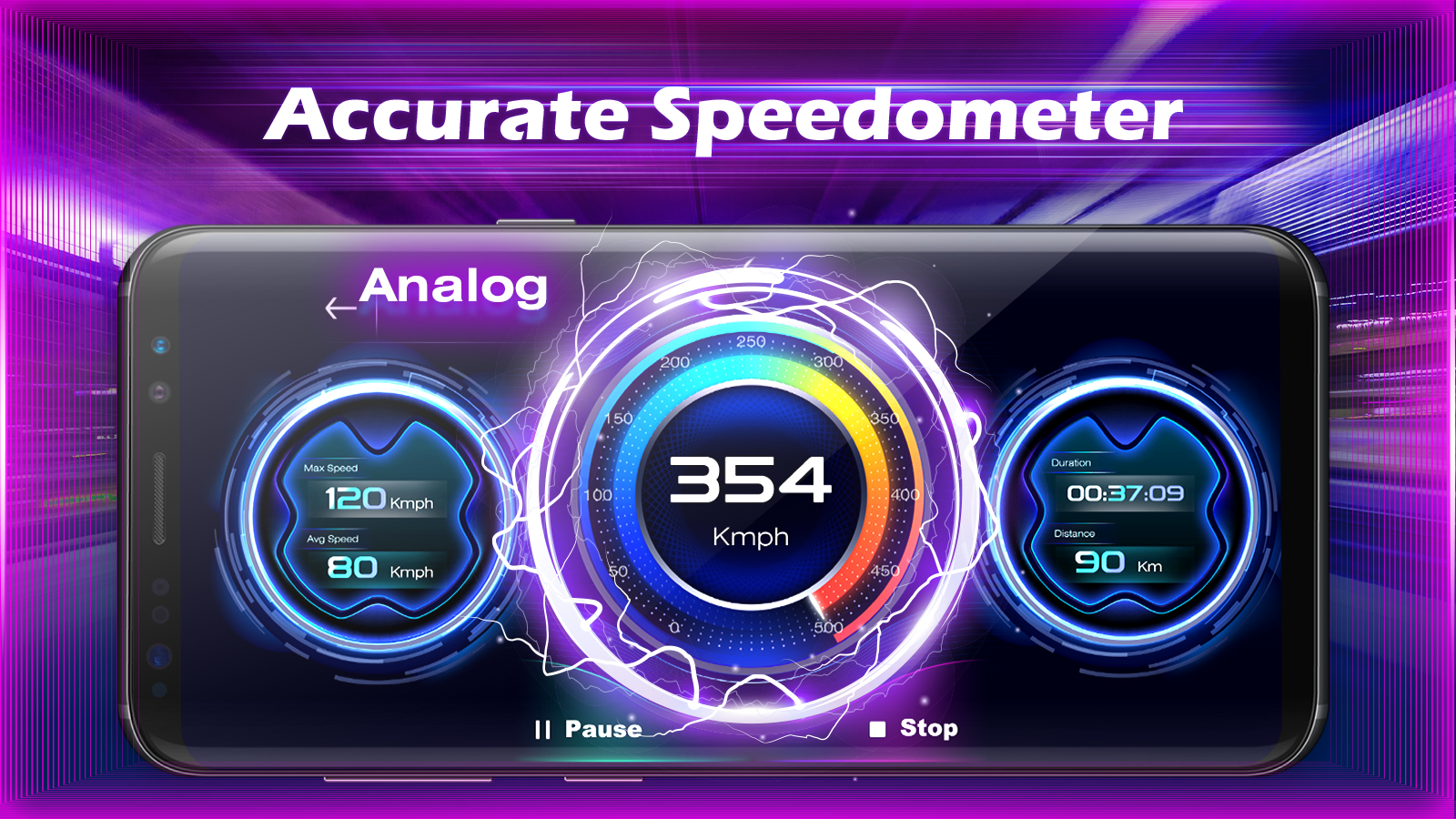 اسکرین شات 4 برنامه GPS Speedometer and Odometer