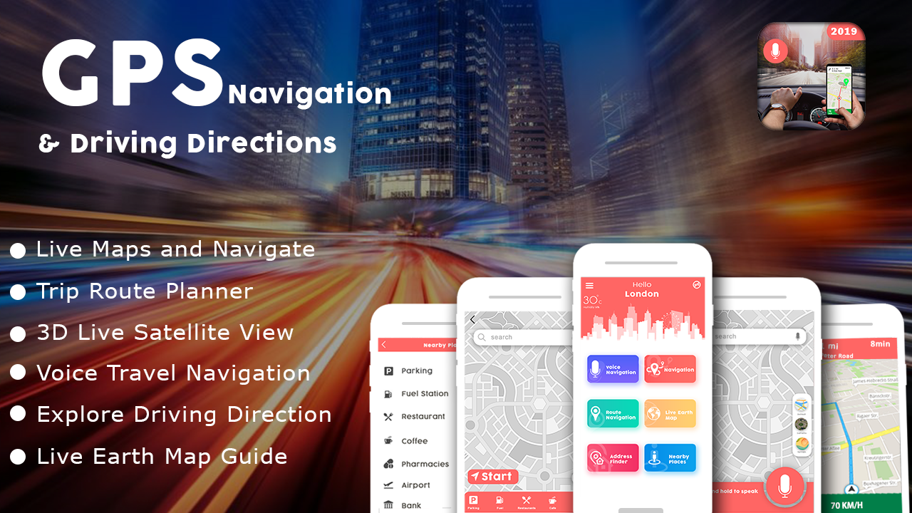 اسکرین شات 7 برنامه Live Navigation GPS: Earth Map