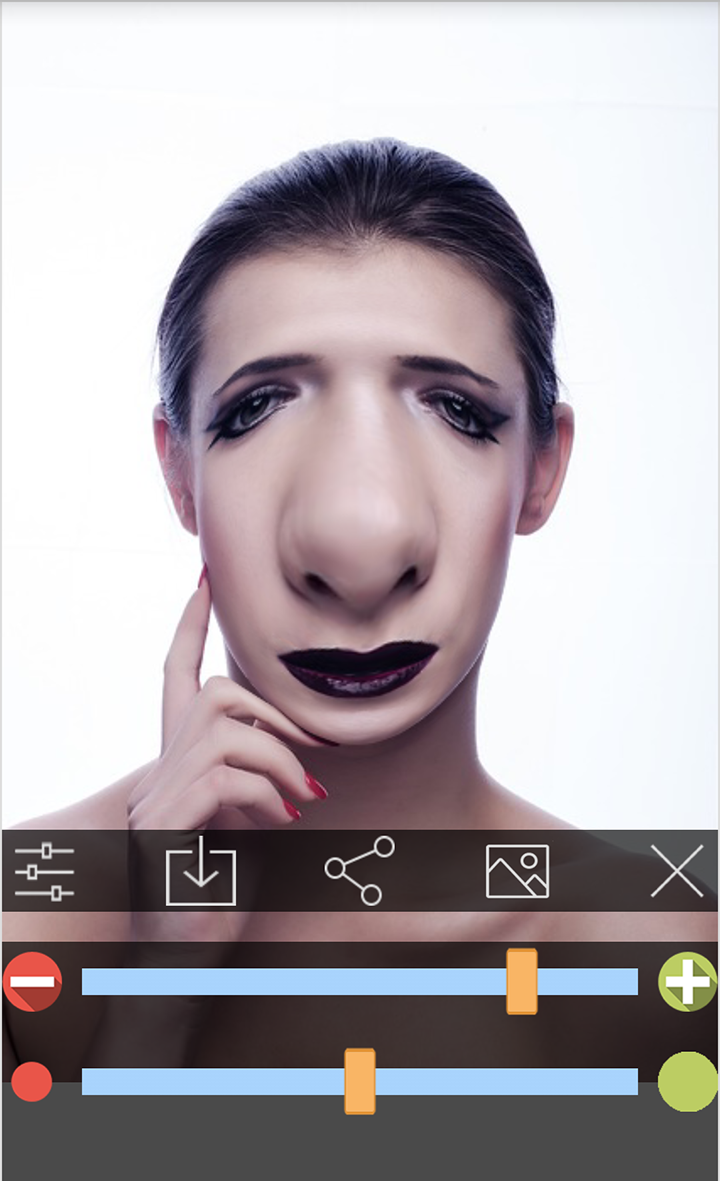 اسکرین شات 5 برنامه Funny face app