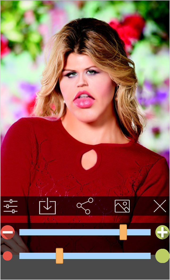 اسکرین شات 3 برنامه Funny face app
